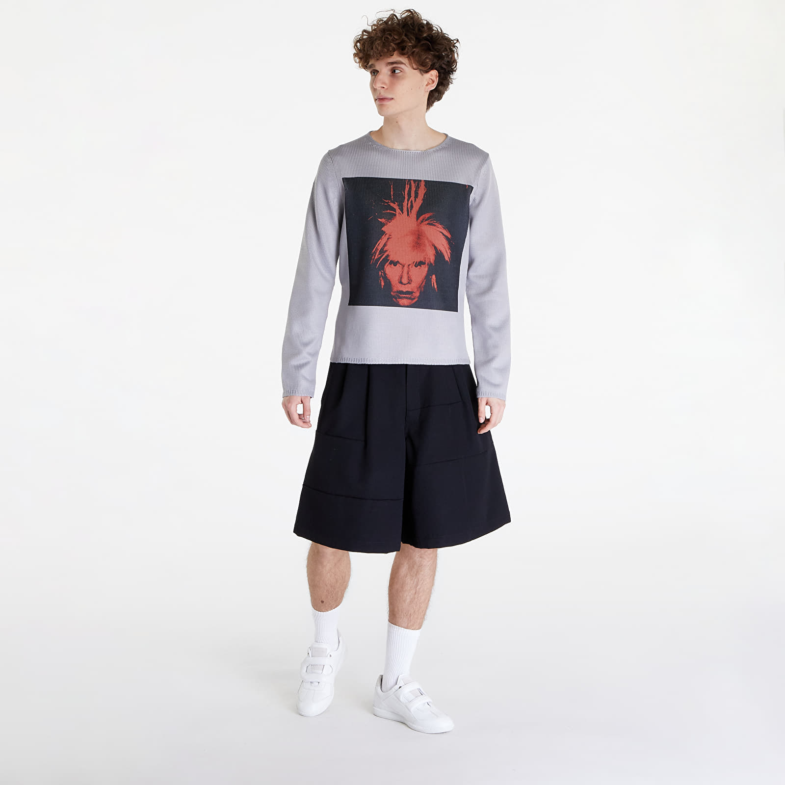 Svetry Comme des Garçons SHIRT Sweater Grey/ Red