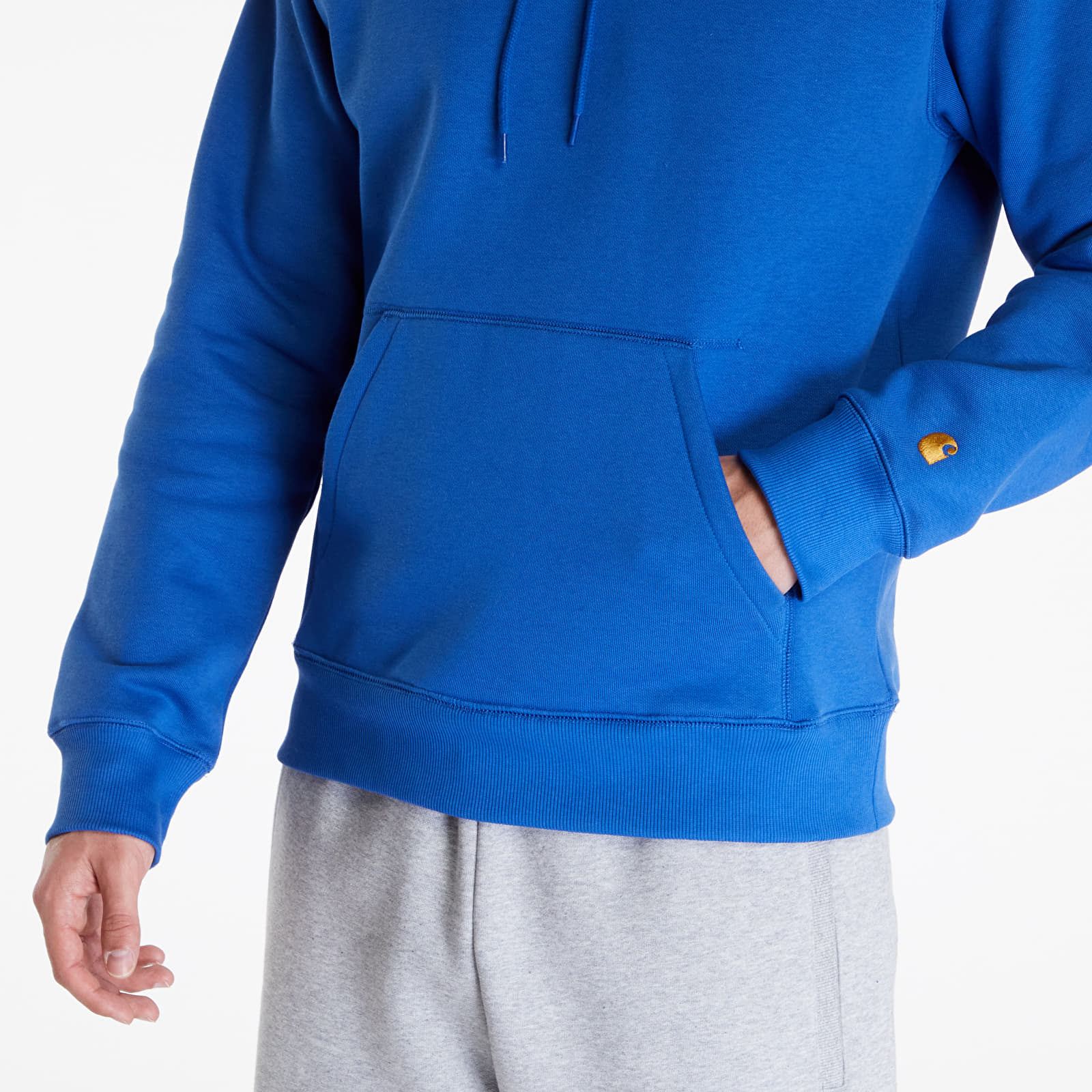 Mikiny Carhartt WIP Hooded Chase Sweatshirt UNISEX Acapulco/ Gold
