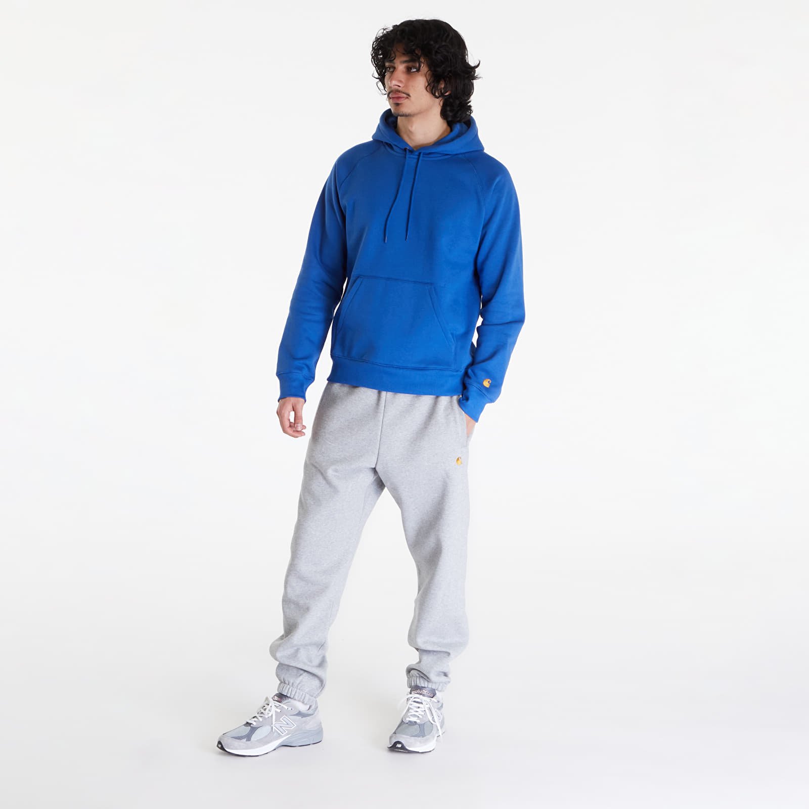 Mikiny Carhartt WIP Hooded Chase Sweatshirt UNISEX Acapulco/ Gold