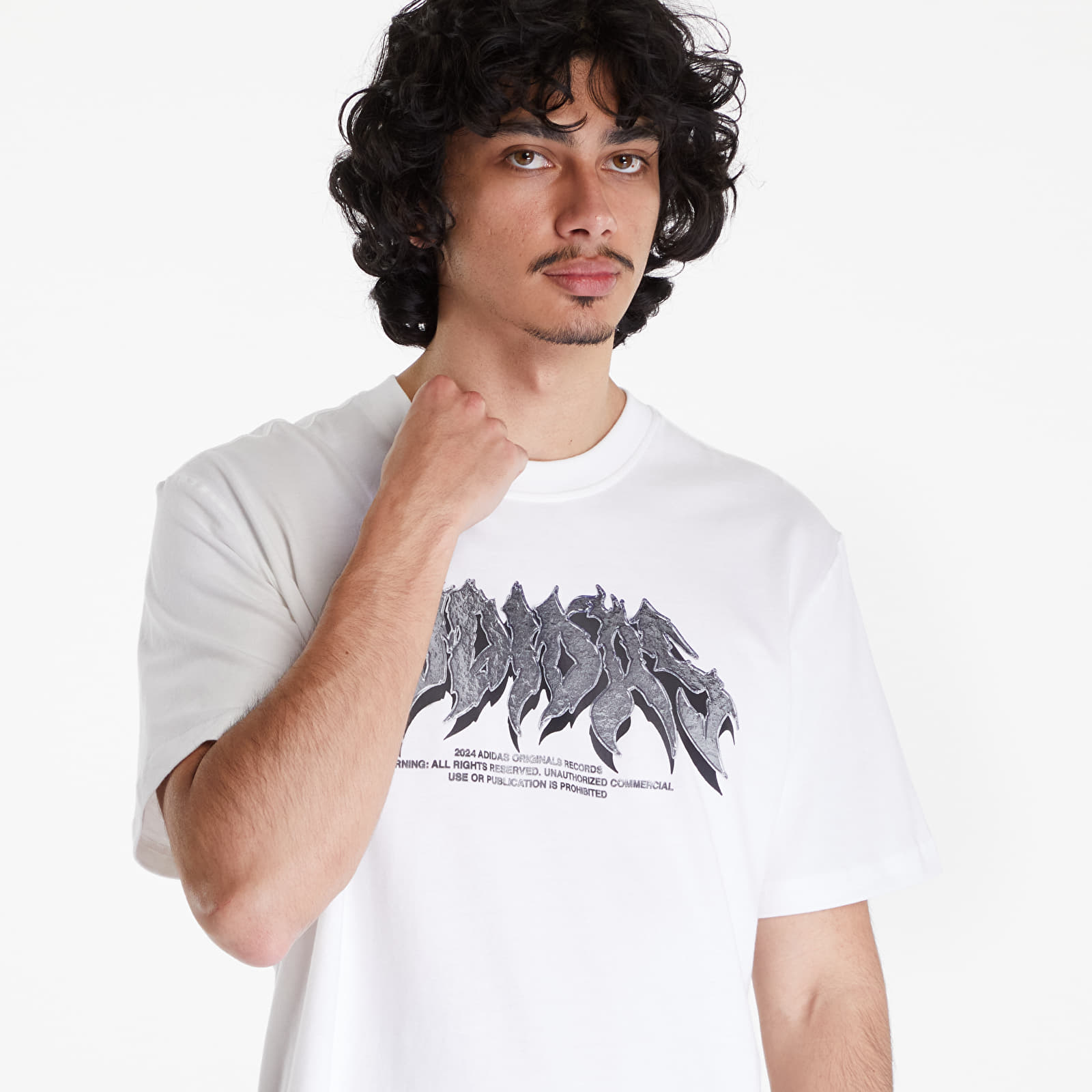 Tričká adidas Flames Conc Short Sleeve Tee White