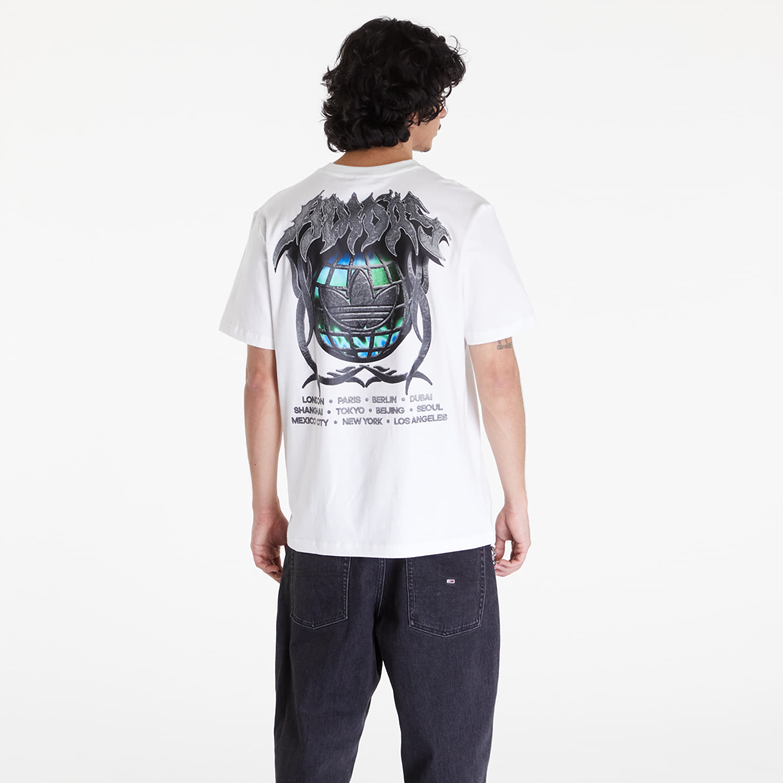 Tričká adidas Flames Conc Short Sleeve Tee White