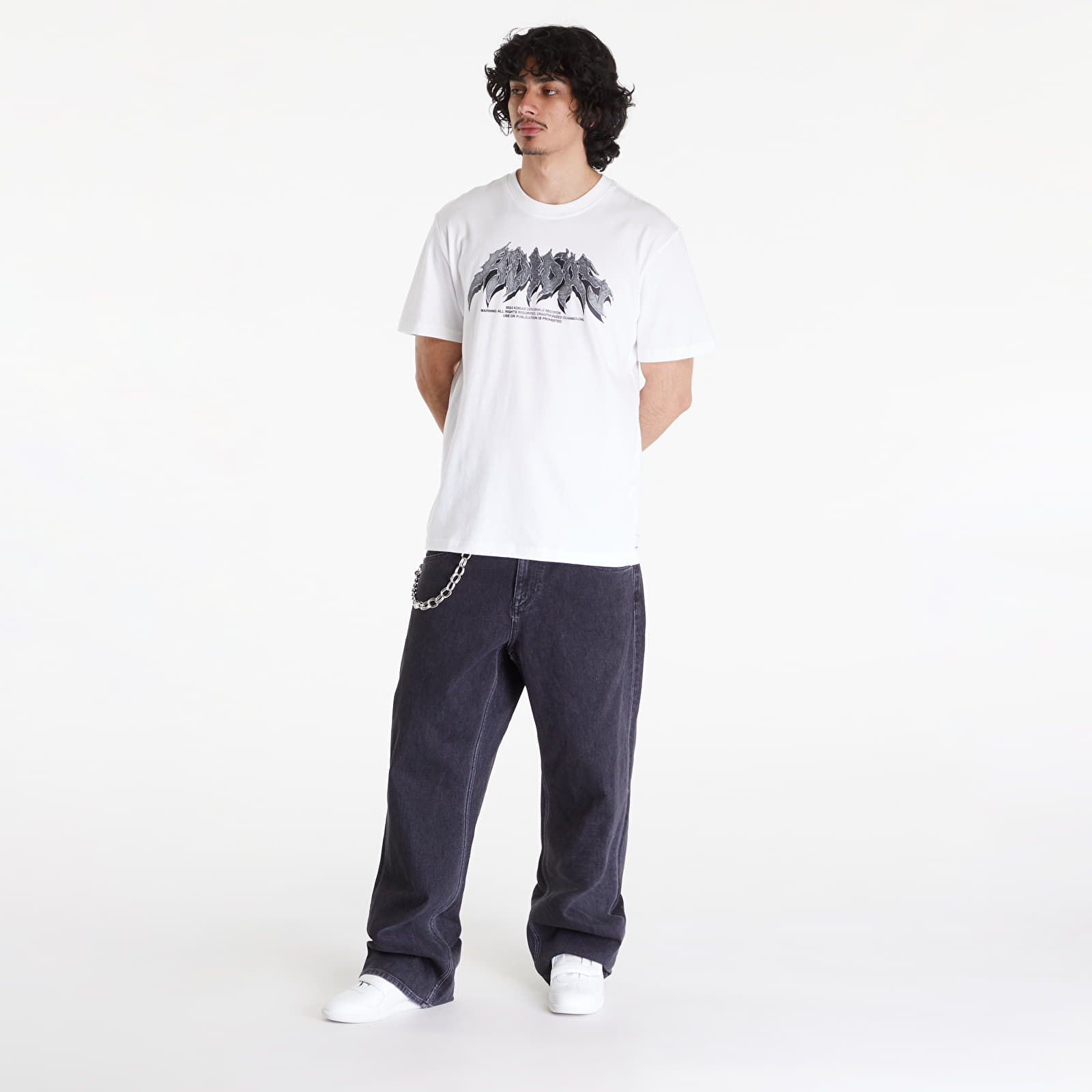 Tričká adidas Flames Conc Short Sleeve Tee White