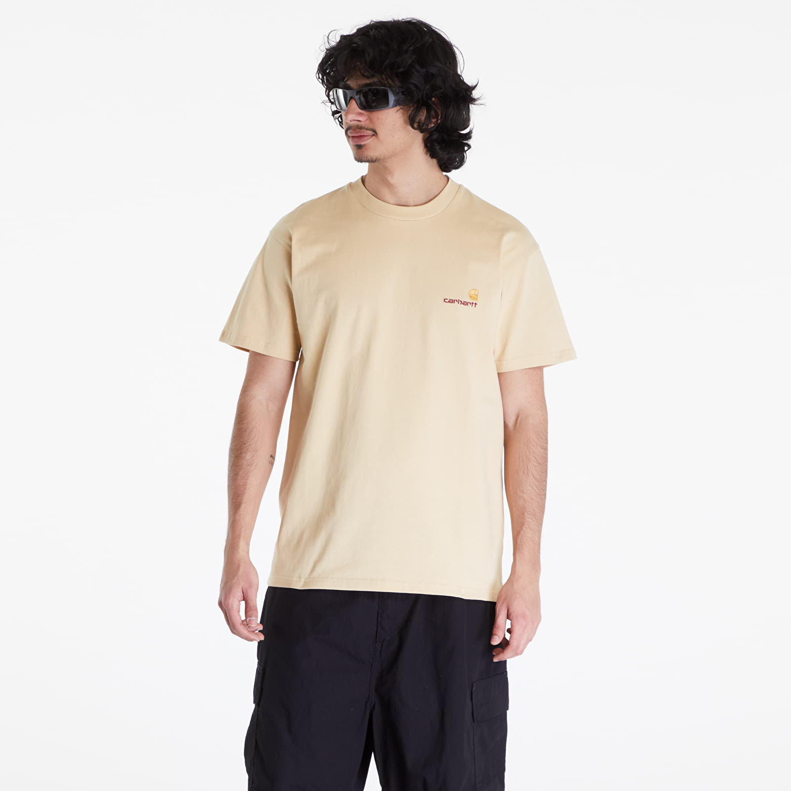 Tričká Carhartt WIP S/S American Script T-Shirt UNISEX Rattan