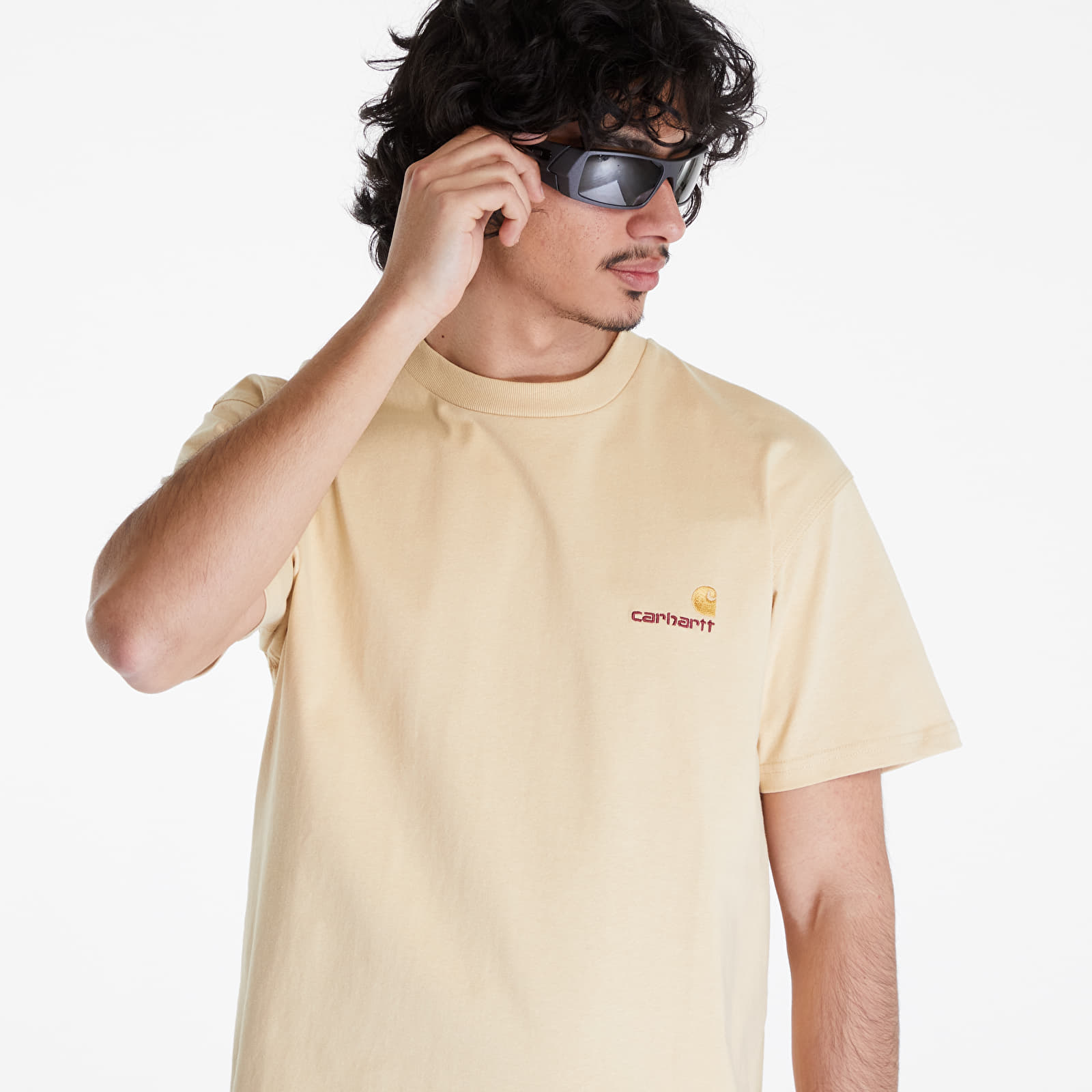 Tričká Carhartt WIP S/S American Script T-Shirt UNISEX Rattan