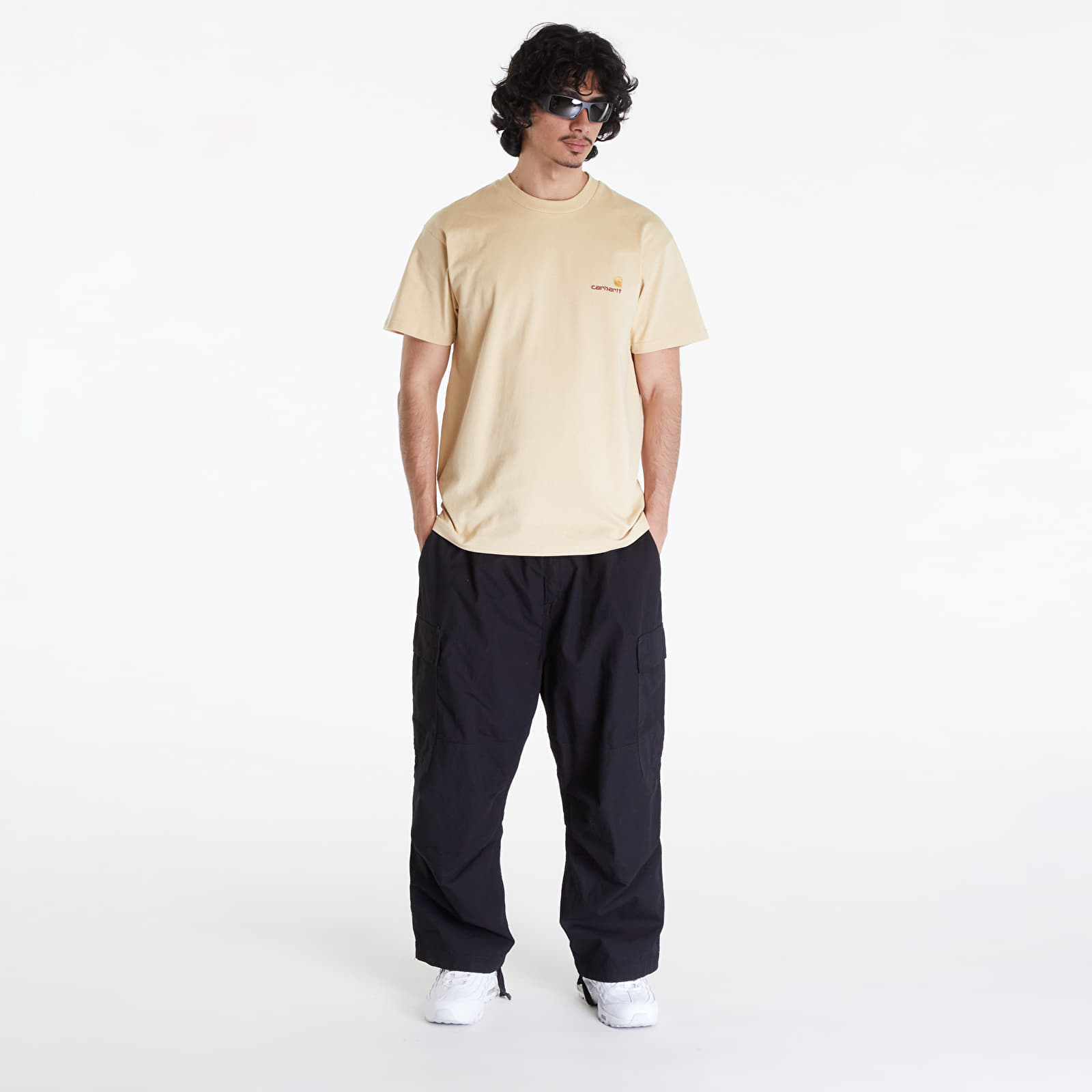 Tričká Carhartt WIP S/S American Script T-Shirt UNISEX Rattan