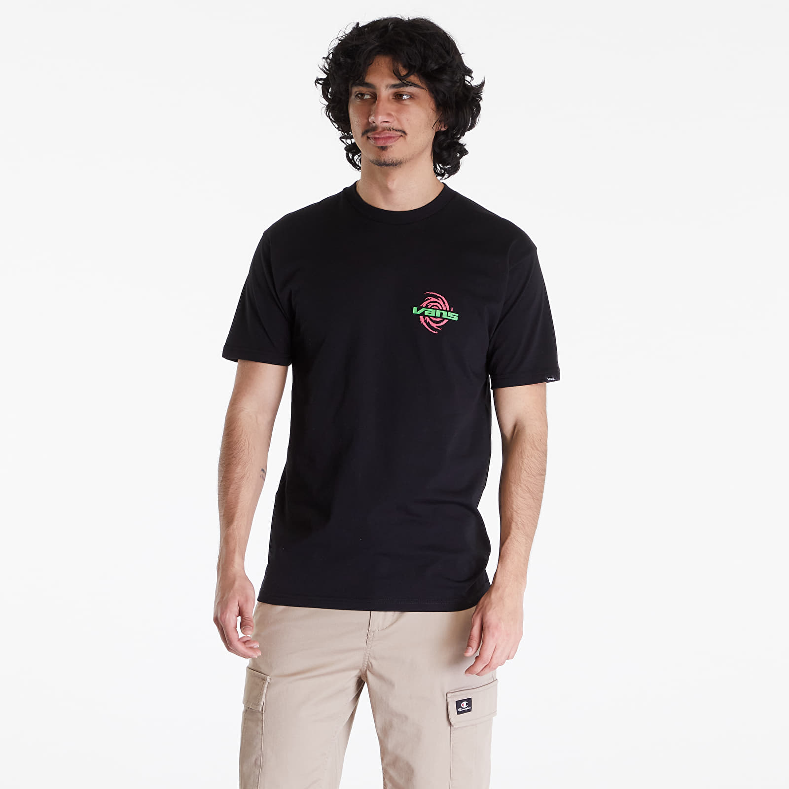 T-Shirts Vans Wormhole Warped SS Tee Black