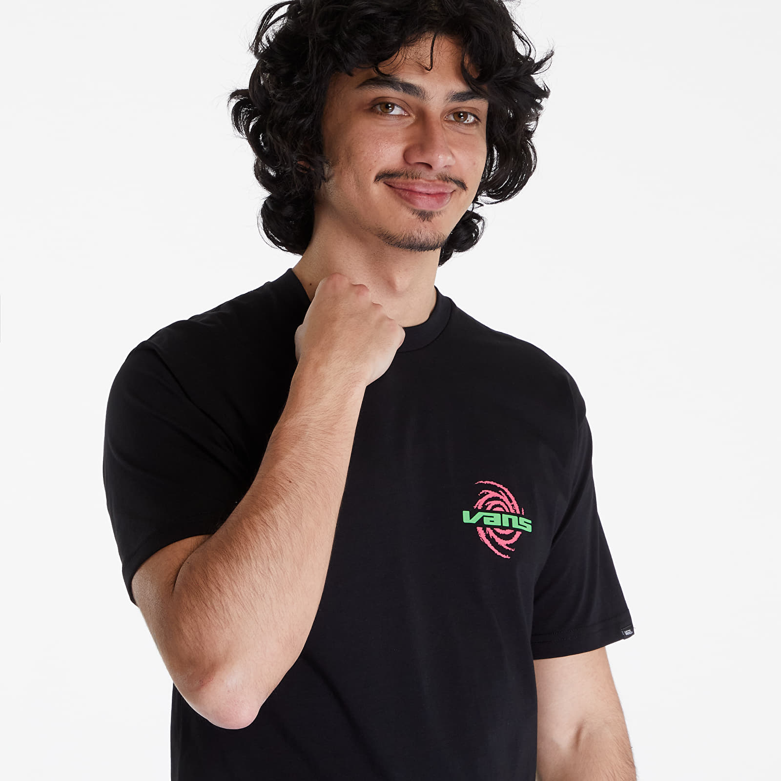 T-Shirts Vans Wormhole Warped SS Tee Black