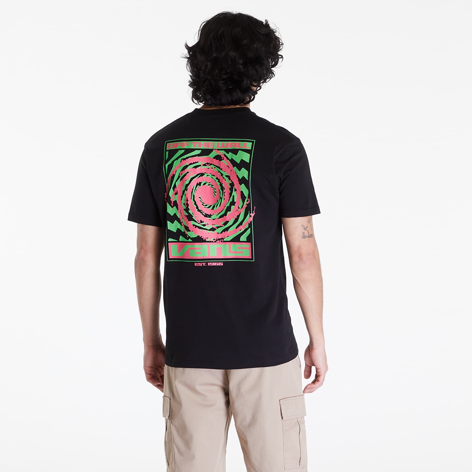T-Shirts Vans Wormhole Warped SS Tee Black