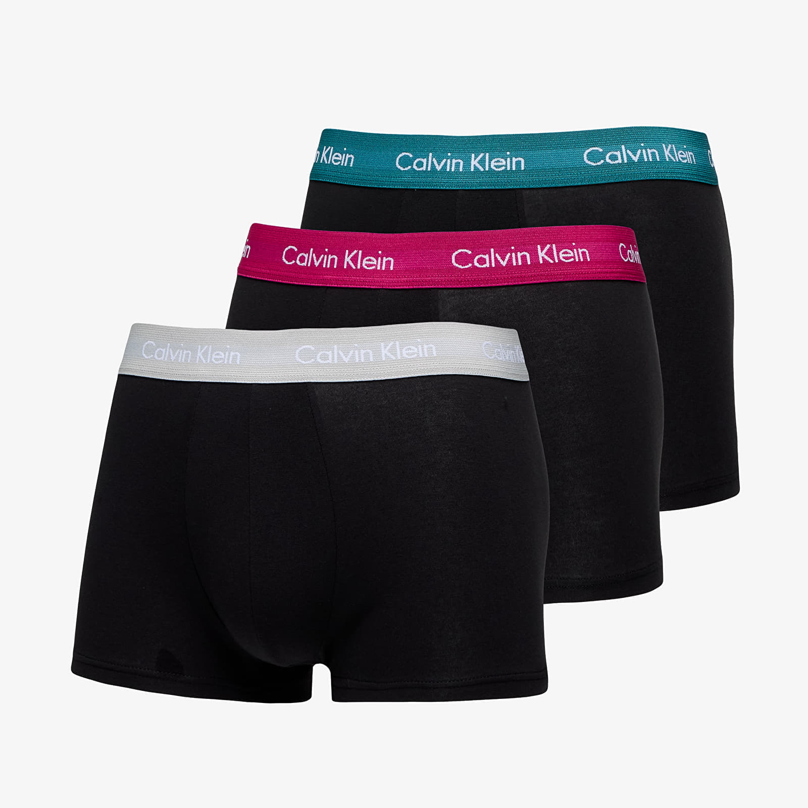 Levně Calvin Klein Cotton Stretch Classic Fit Low Rise Trunk 3-Pack Black