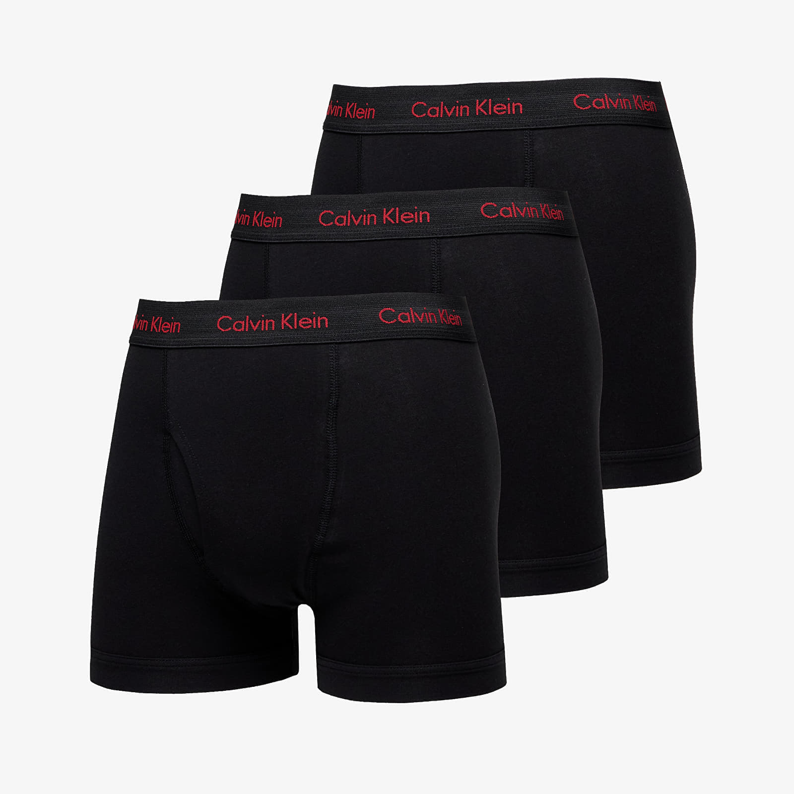 Levně Calvin Klein Cotton Stretch Wicking Technology Classic Fit Trunk 3-Pack Black