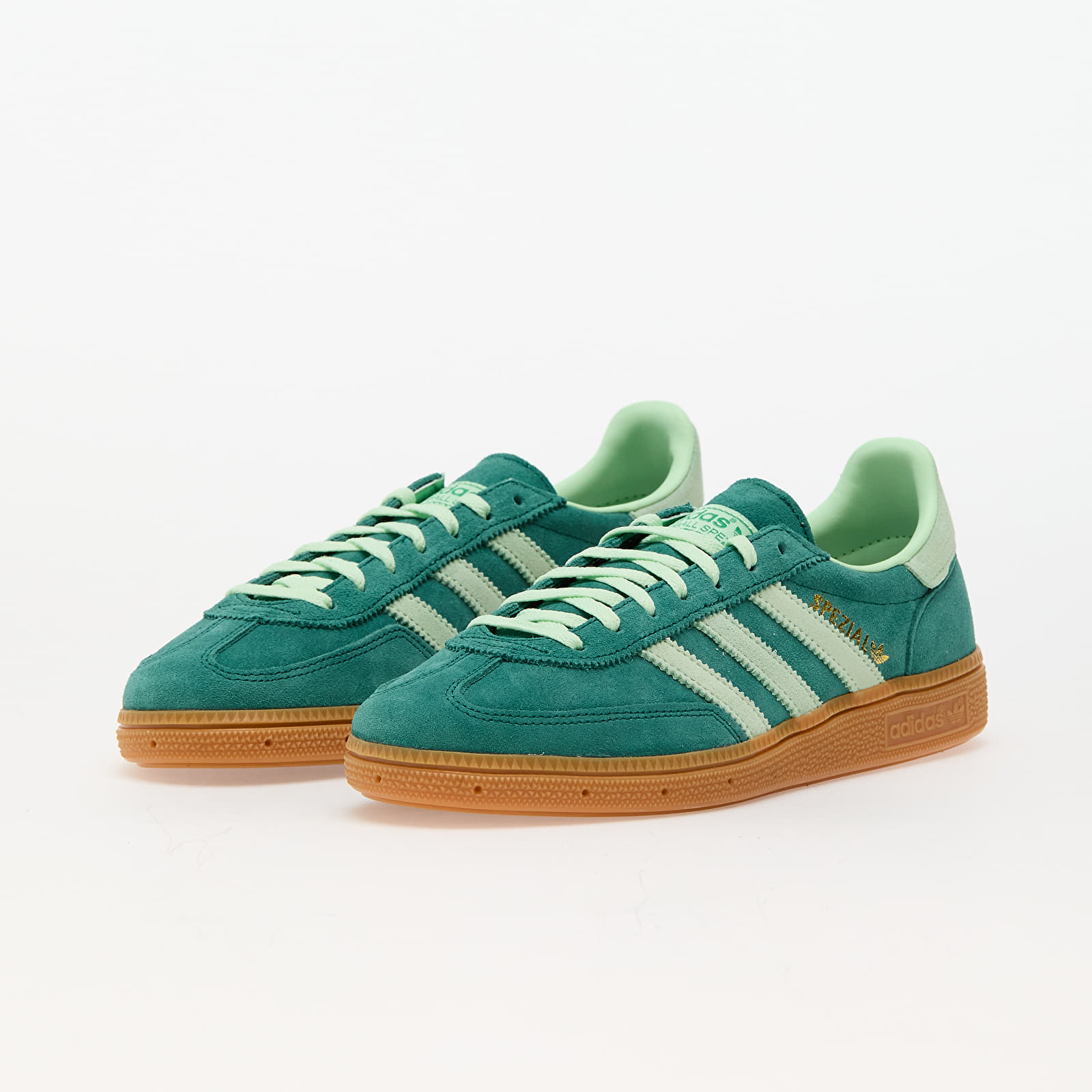 Damen Sneaker und Schuhe adidas Handball Spezial W Collegiate Green/ Semi Green Spark/ Gum