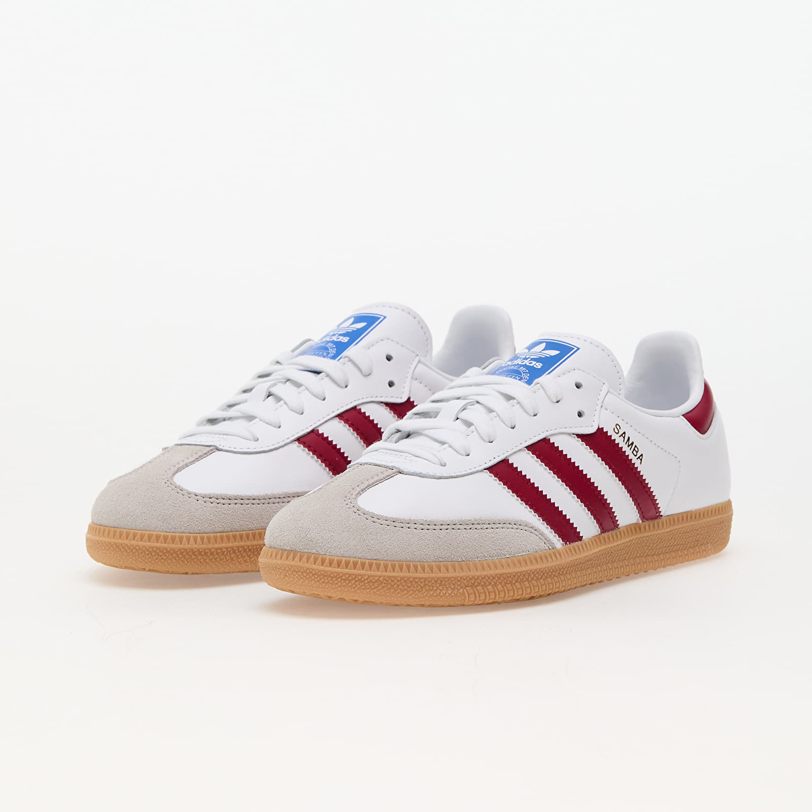 Adidas samba red white blue sales