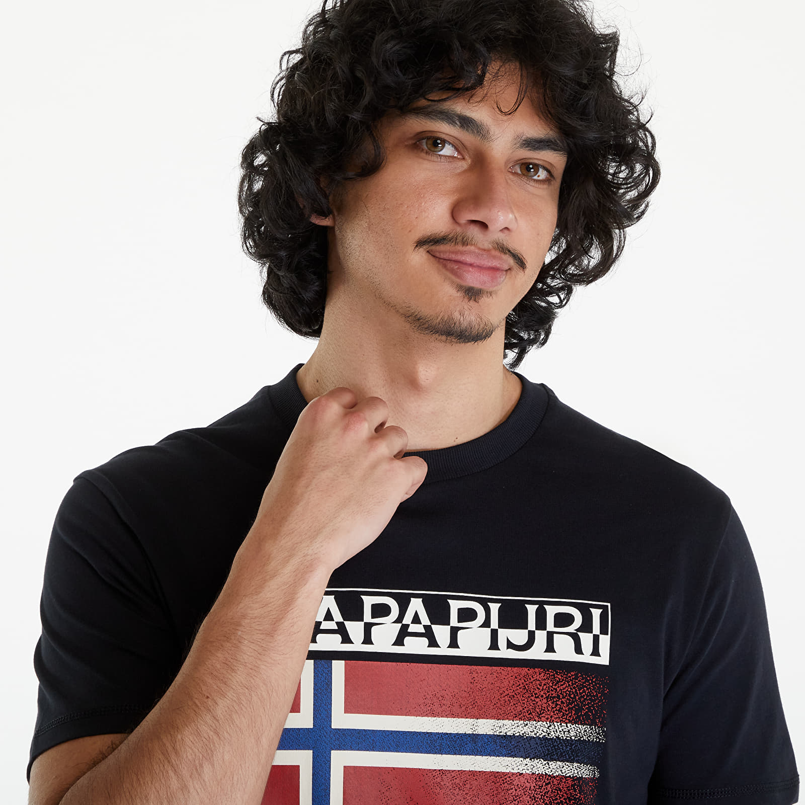 T-Shirts Napapijri S-Kreis Tee Black