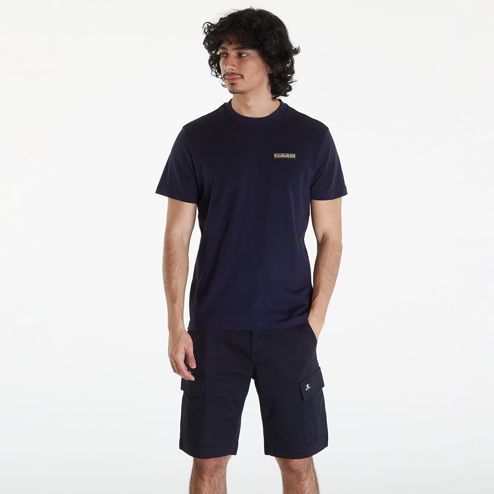 Magliette Napapijri S-Iaato Tee Blue Marine