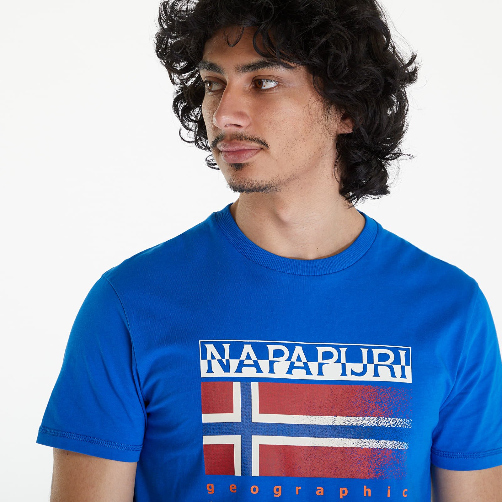 T-shirts Napapijri S-Kreis Tee Blue Lapis