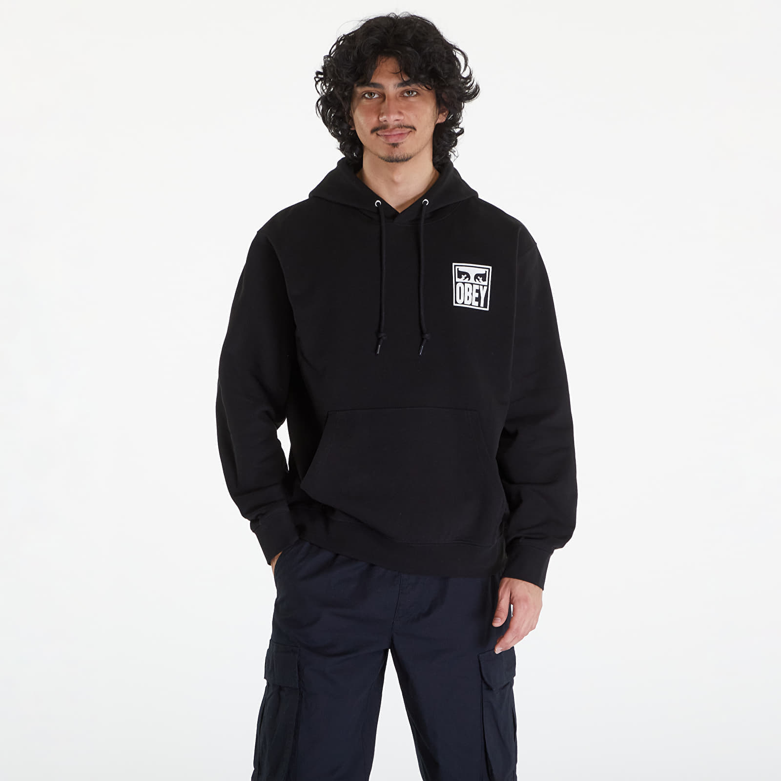 Hanorac OBEY Eyes Icon 2 Hoodie Black