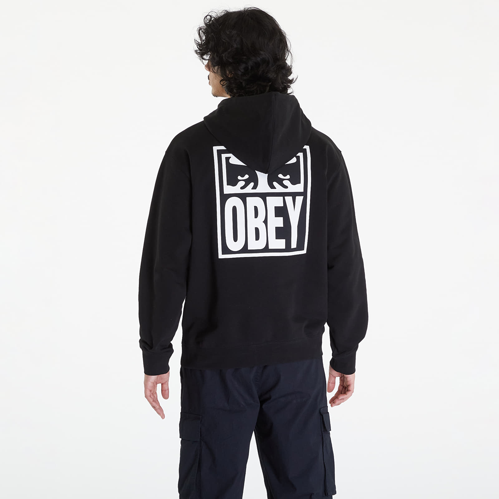 Obey next round 2 black hoodie hot sale