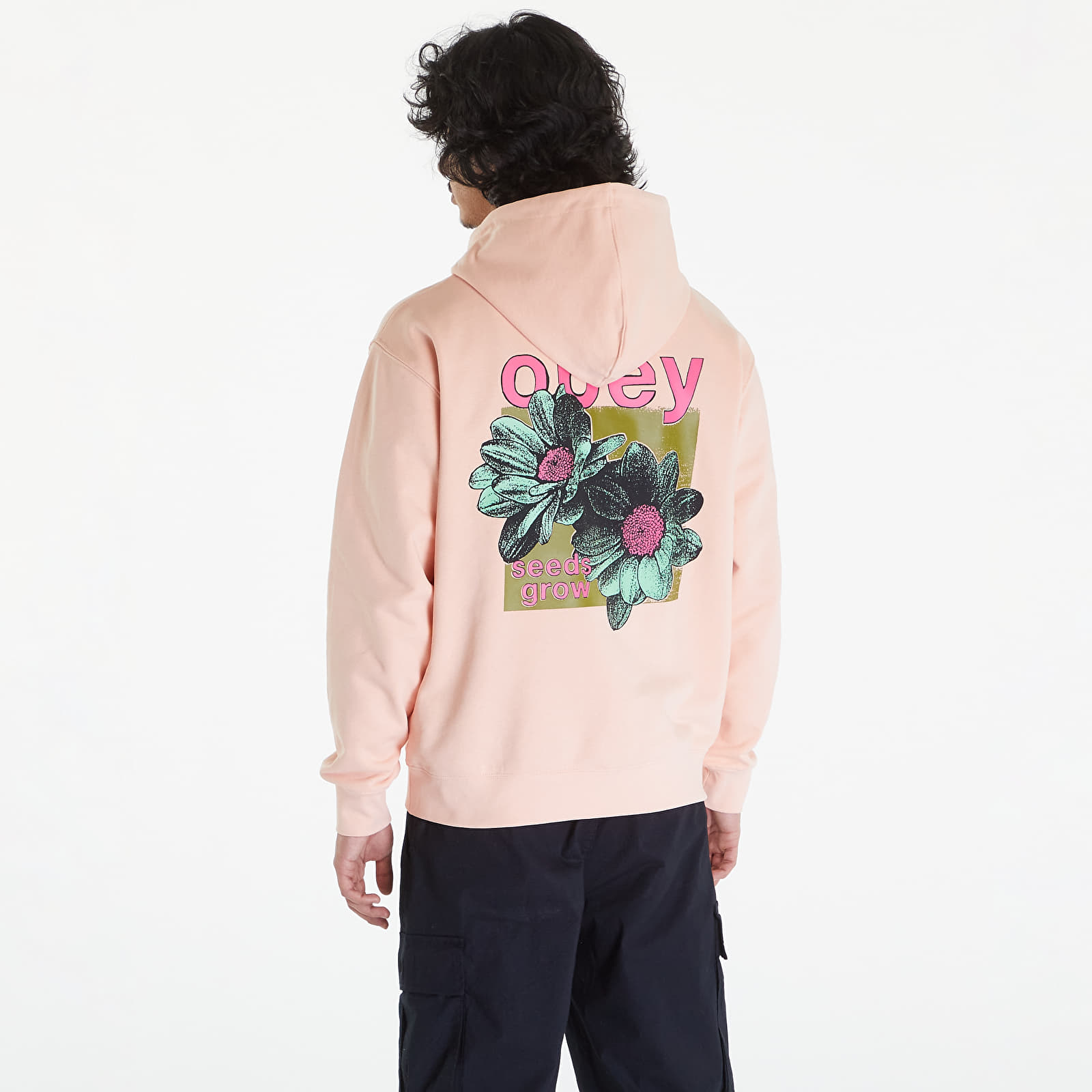 Hupparit ja collegepaidat OBEY Seeds Grow Peach Parfait