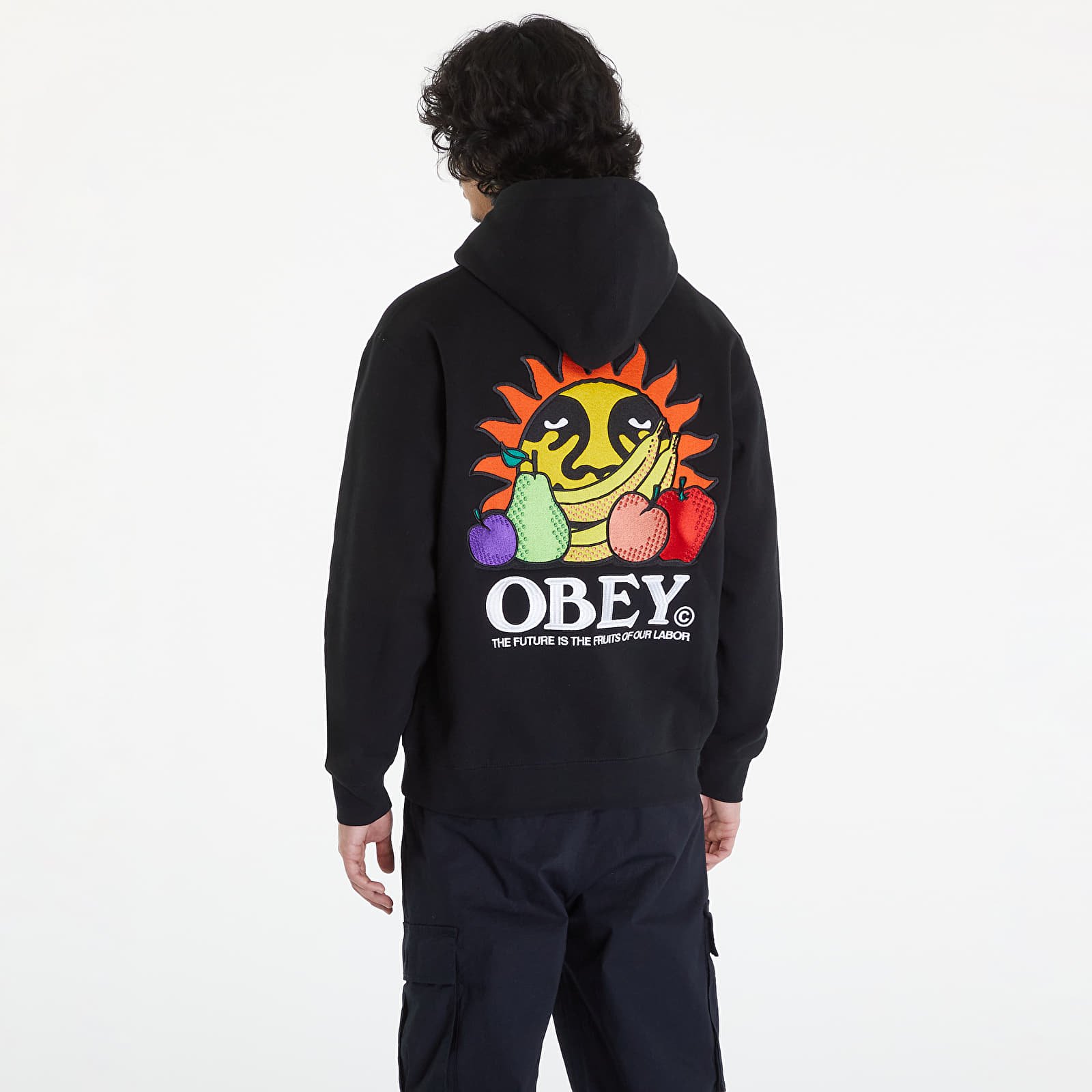 Hoodies and sweatshirts  OBEY Our Labor Hood Black