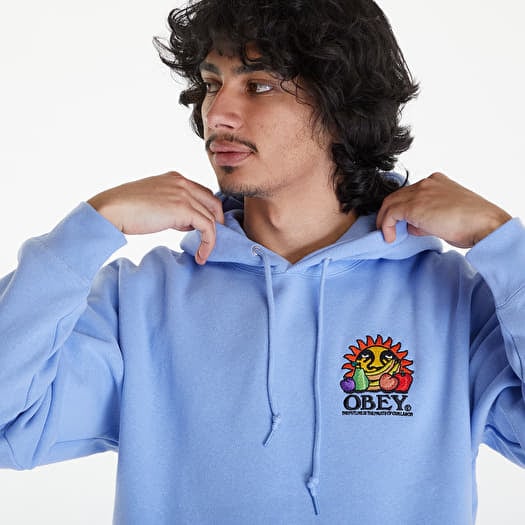 Blue obey hoodie shop
