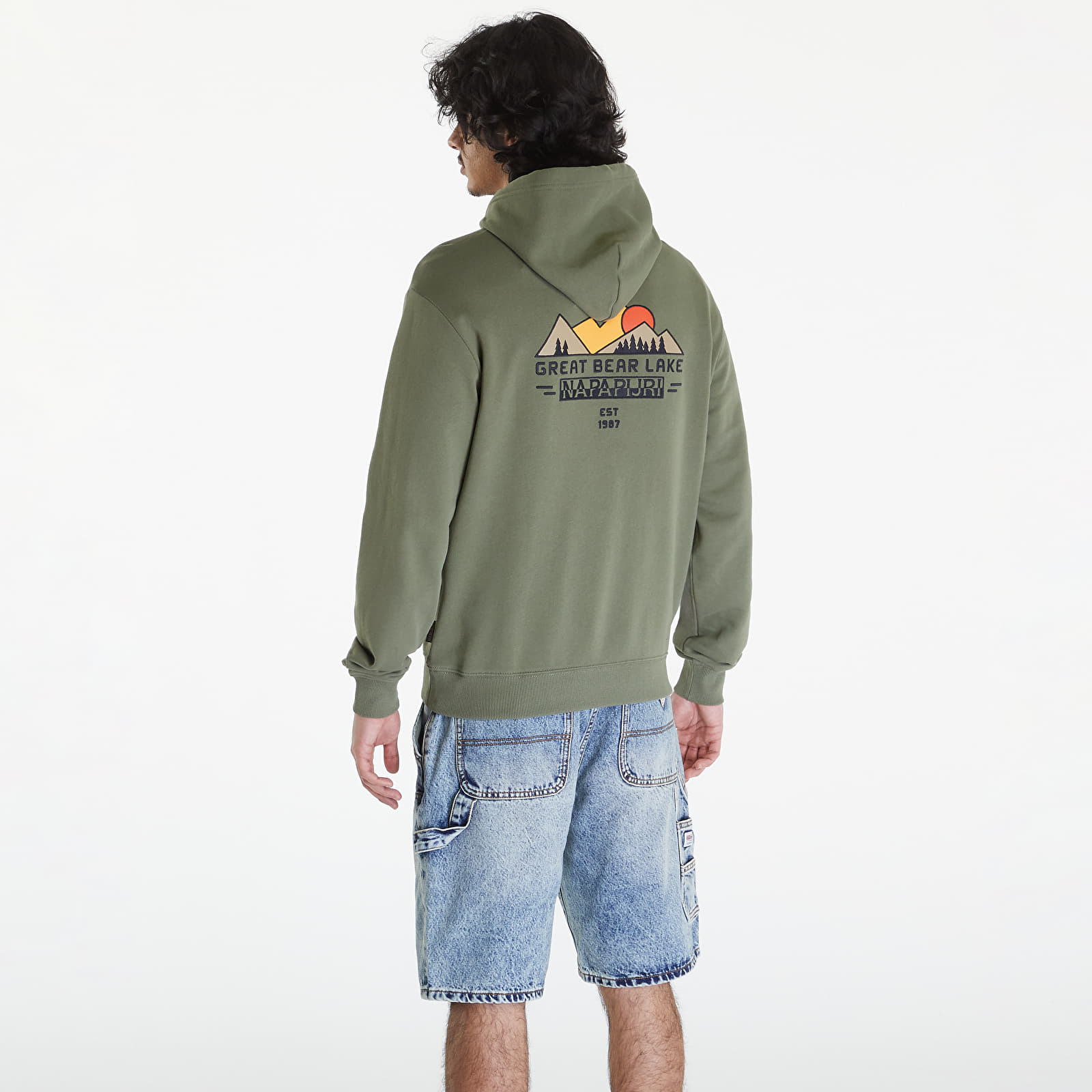 Sweatjacken und Sweatshirts Napapijri B-Boyd Hoody Green Lichen