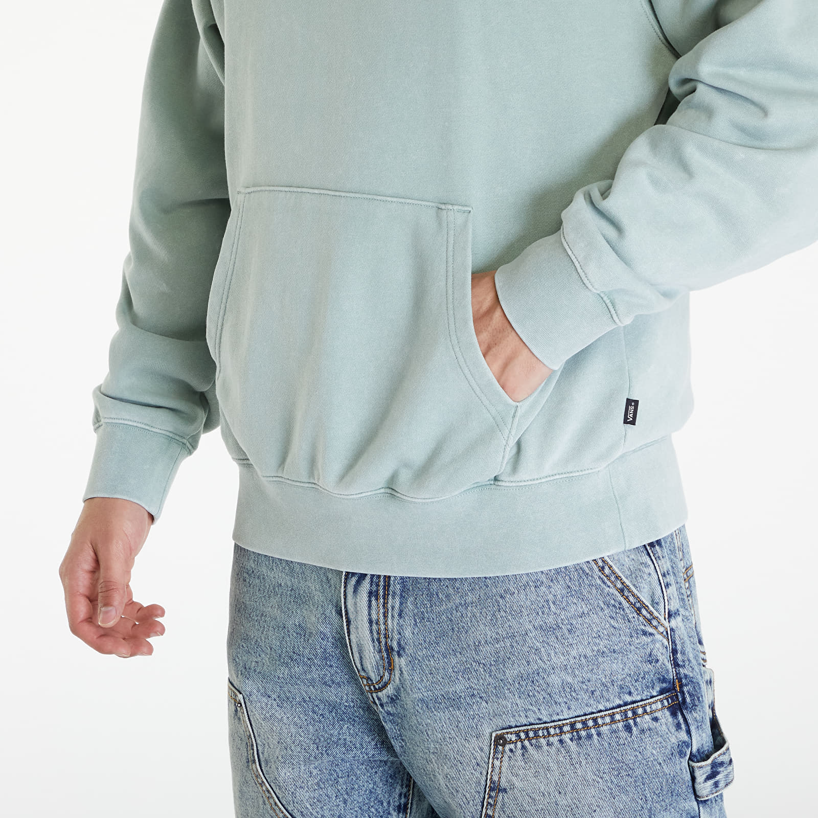 Hupparit ja collegepaidat Vans Crash Stack Loose Pullover Hoodie Iceberg Green