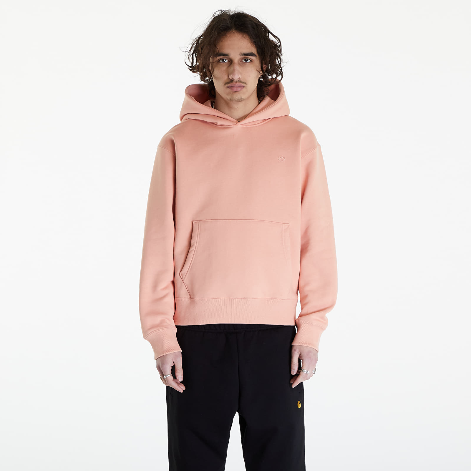 Mikiny adidas Adicolor Classics Trefoil Hoodie Ambient Blush