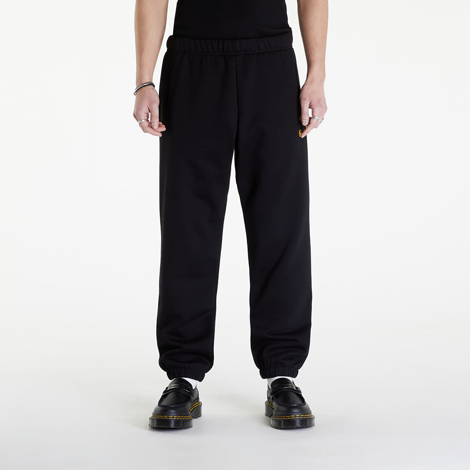 Spodnie dresowe Carhartt WIP Chase Sweat Pant Black/ Gold
