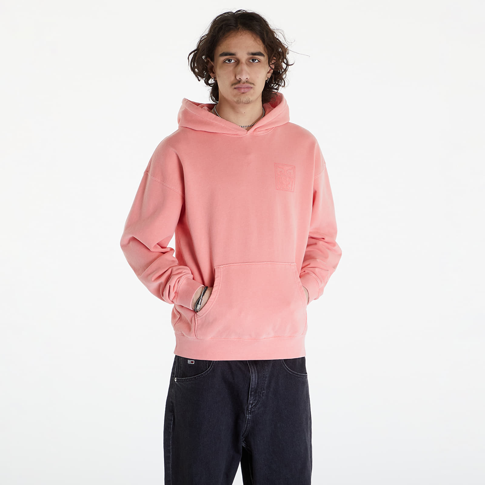 Hoodies and sweatshirts  OBEY Pigment Eyes Icon Extra H Pigment Shell Pink