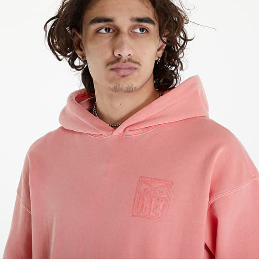 Pink obey discount hoodie