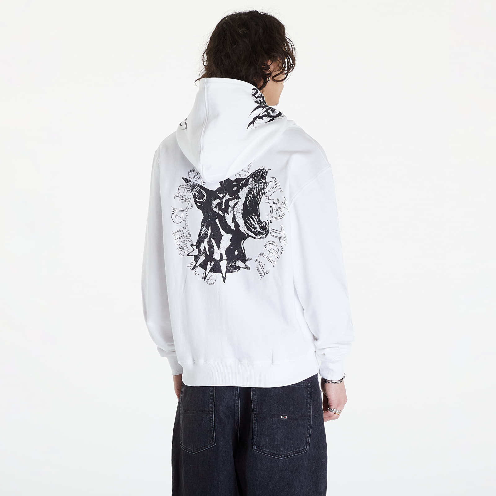 Mikiny Wasted Paris Hoodie Full Zip Blitz White