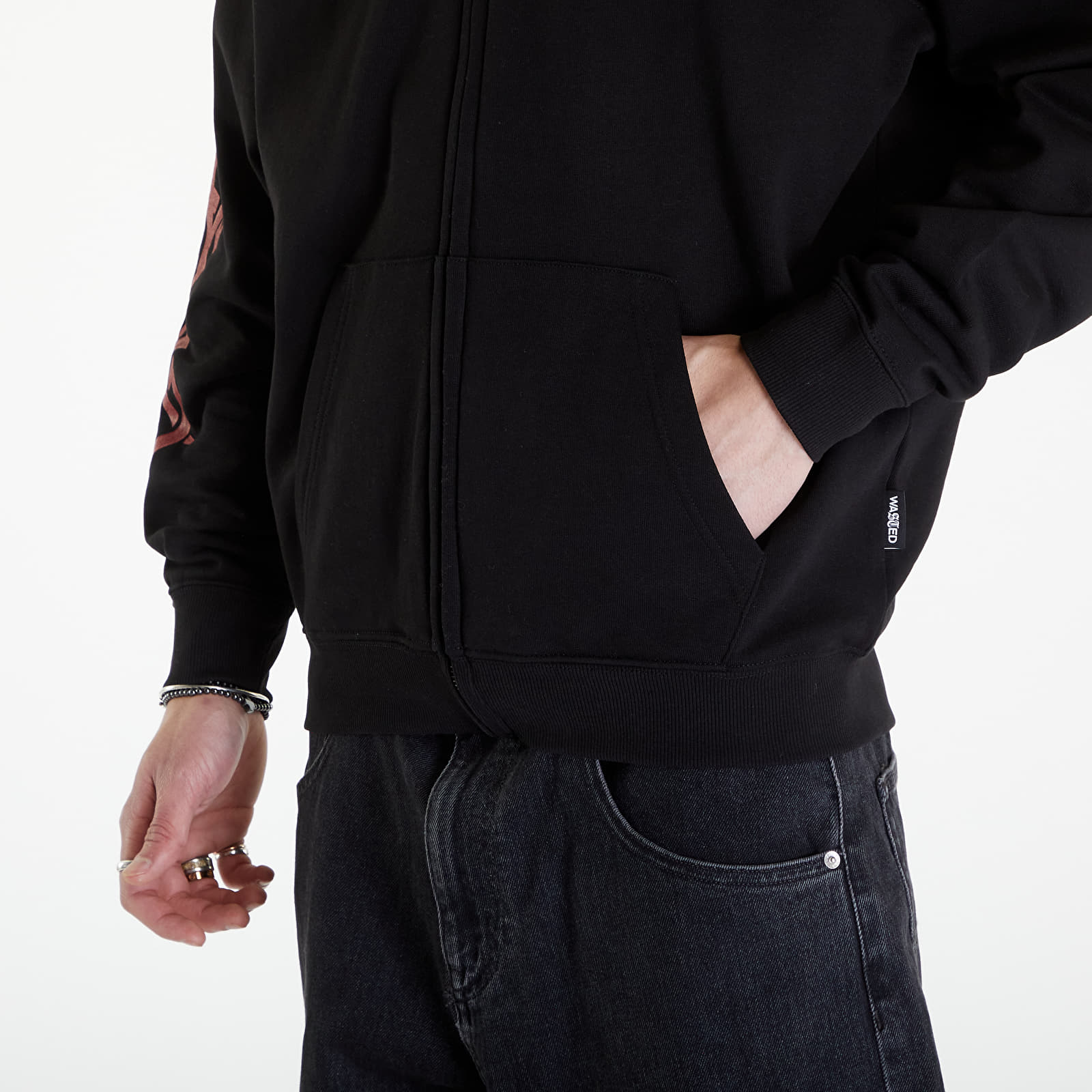 Hettegensere og sweatshirts Wasted Paris Hoodie Zip Blind Black