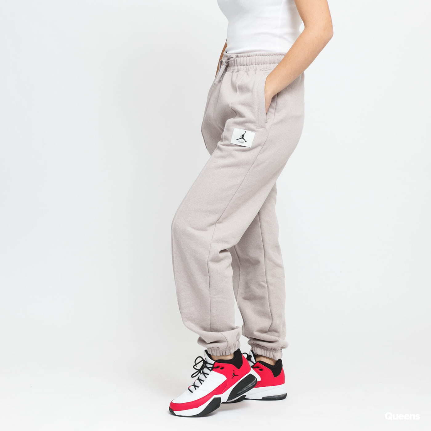 Džínsy a nohavice Jordan Women's Fleece Pants Moon Particle/ Htr/ Thunder Grey