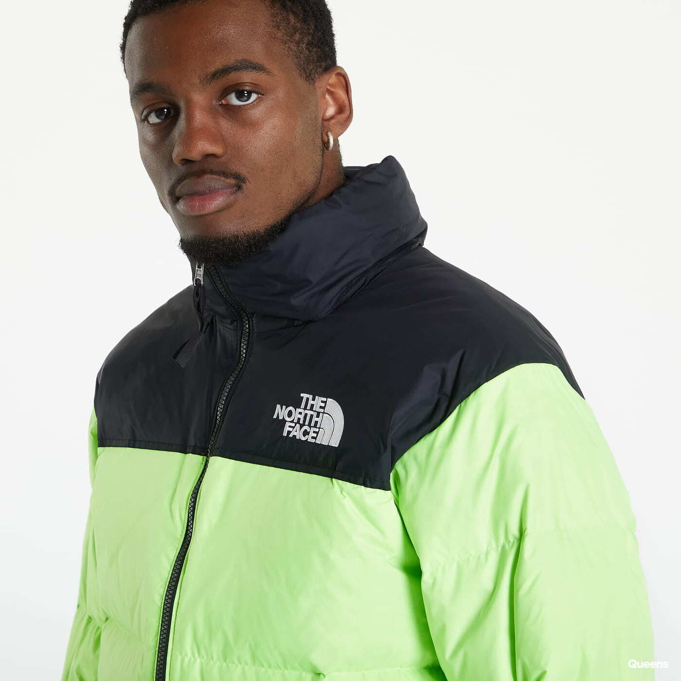 Bundy a kabáty The North Face M 1996 Retro Nuptse Jacket Safety Green/Tnf Black