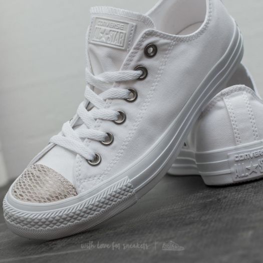 Converse all star ox white mens deals