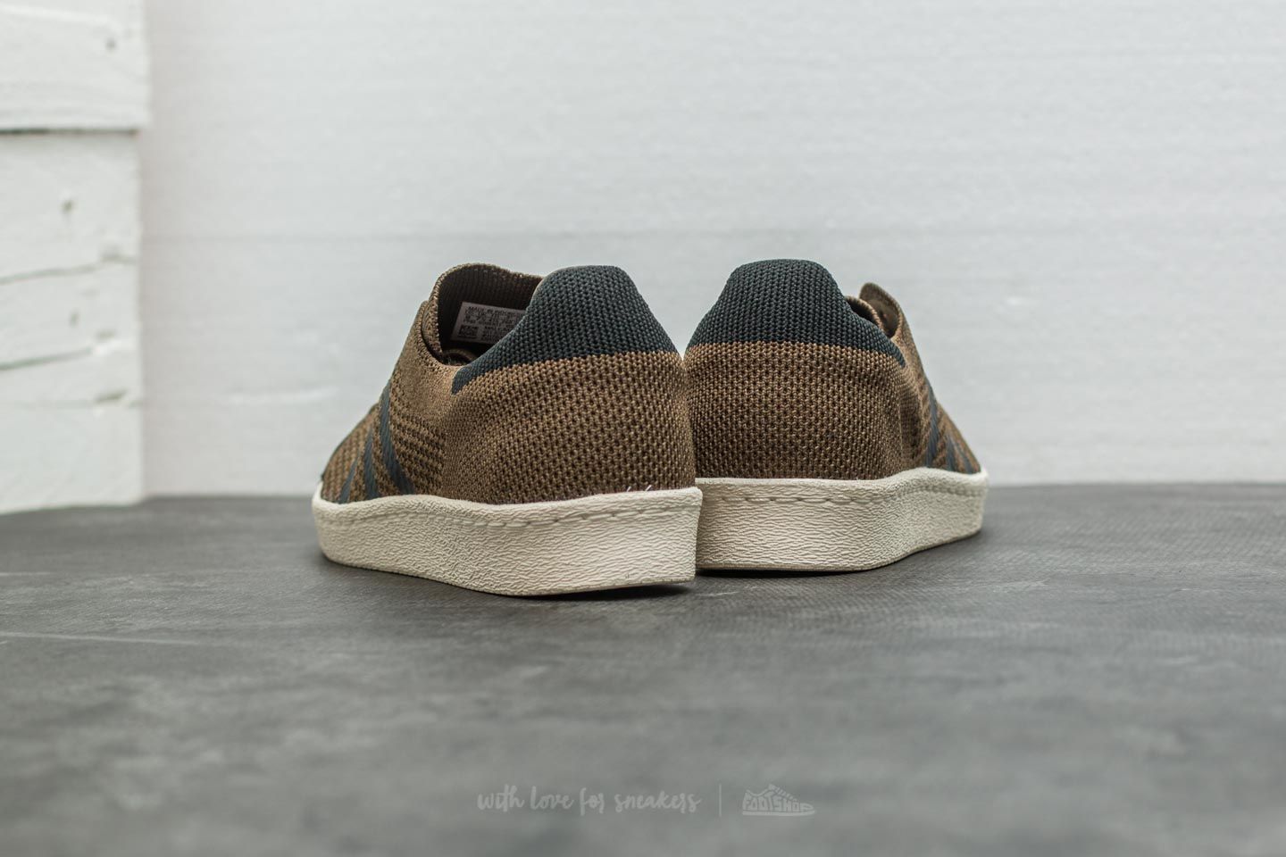 Pánské tenisky a boty adidas Superstar 80s Primeknit Trace Olive/ Core Black/ Trace Cargo