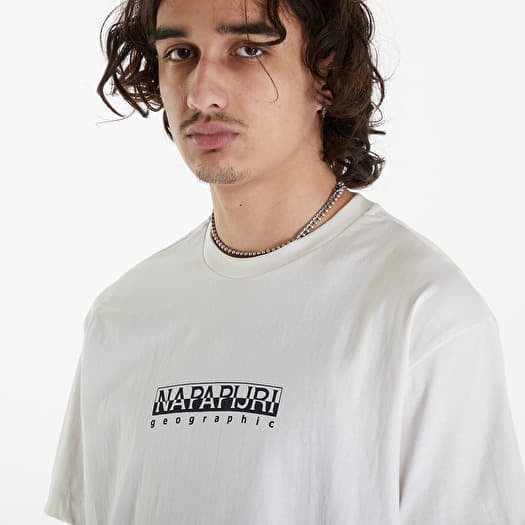 Magliette Napapijri S Box Ss Tee White Whisper Footshop