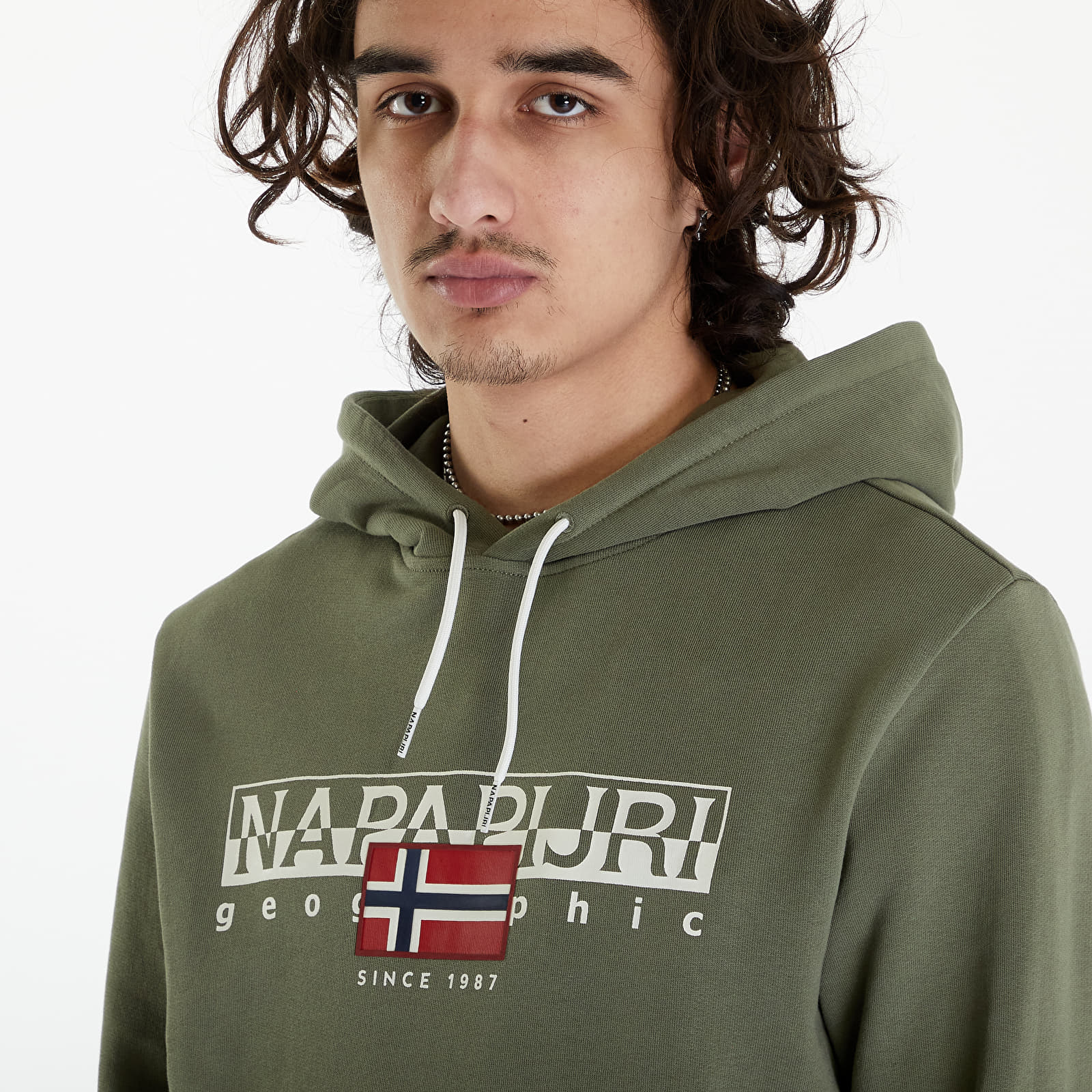 Hupparit ja collegepaidat Napapijri B-Aylmer Hoodie Green Lichen