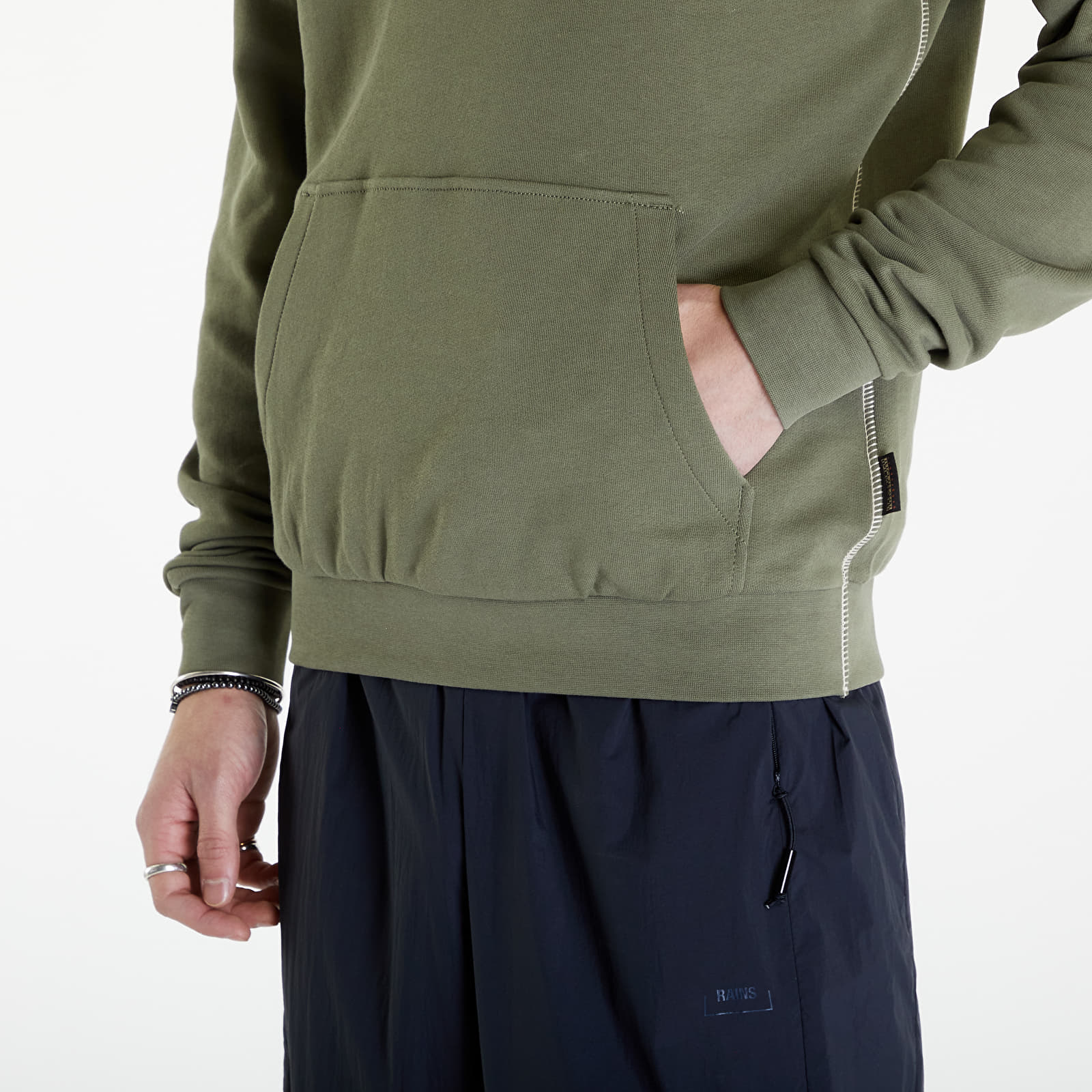 Hupparit ja collegepaidat Napapijri B-Aylmer Hoodie Green Lichen