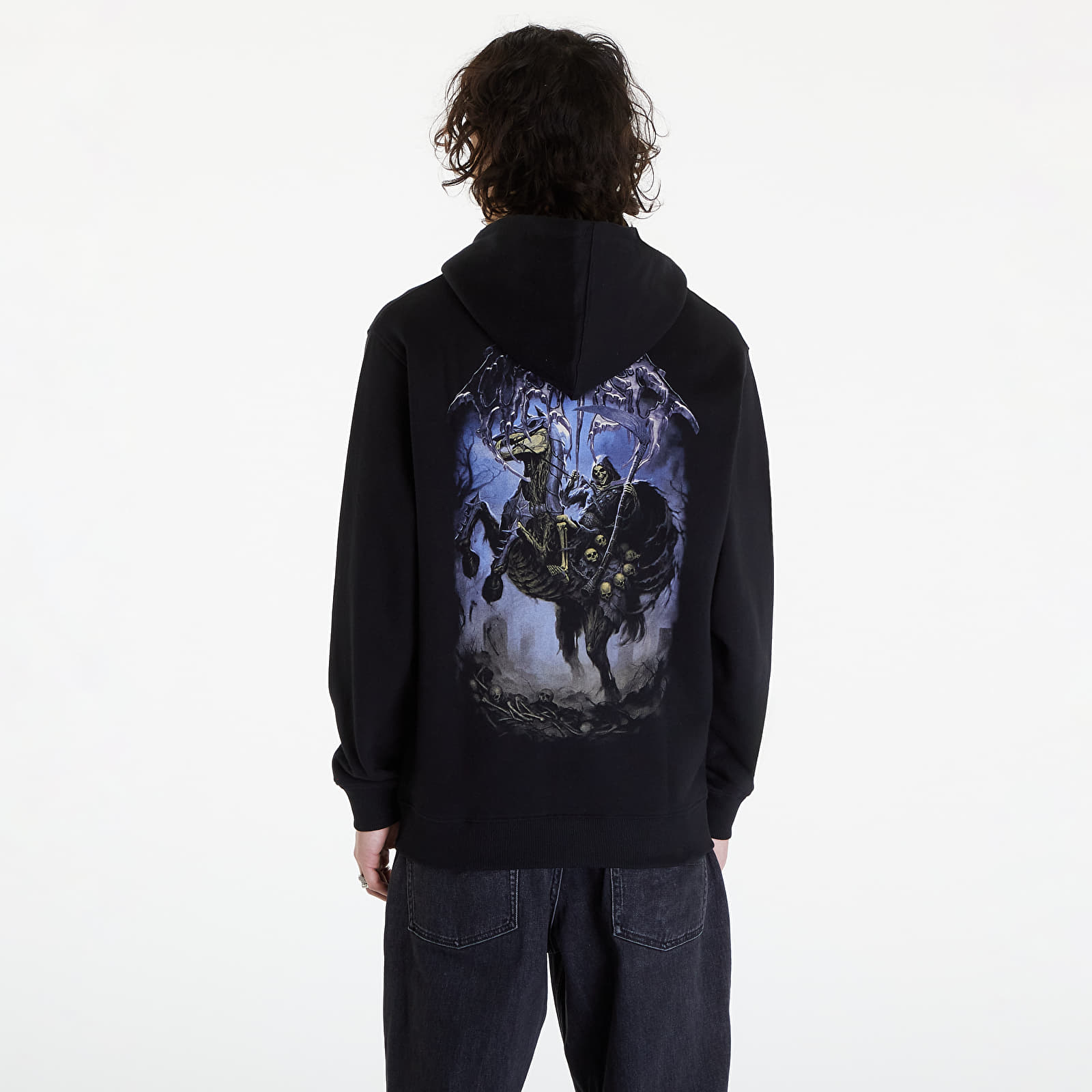 Džemperiai su gobtuvais ir džemperiai Wasted Paris Hoodie Zip Ashes Black