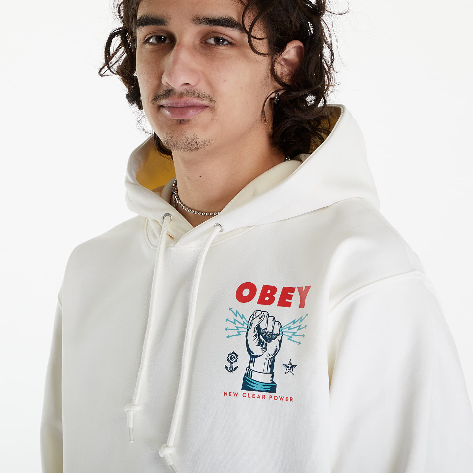 Koszulki OBEY New Clear Power T-Shirt Unbleached