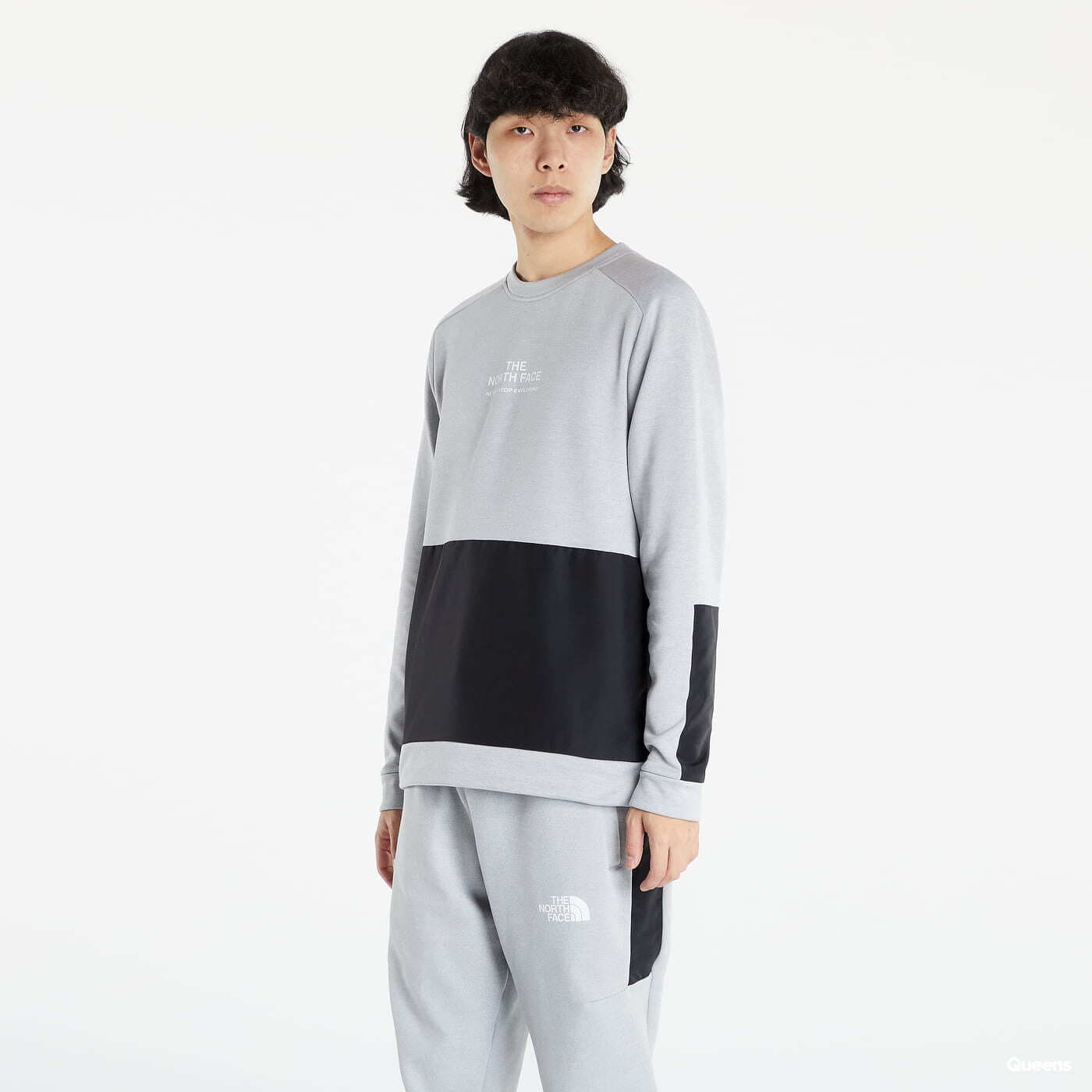 Sweatshirts The North Face M Ma Crew Fleece Tnflightgreyhthr/Tnfblack