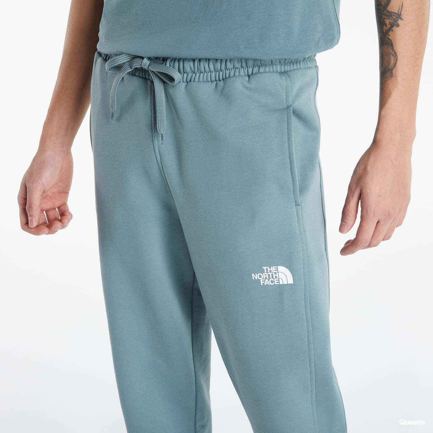 North face blue joggers top