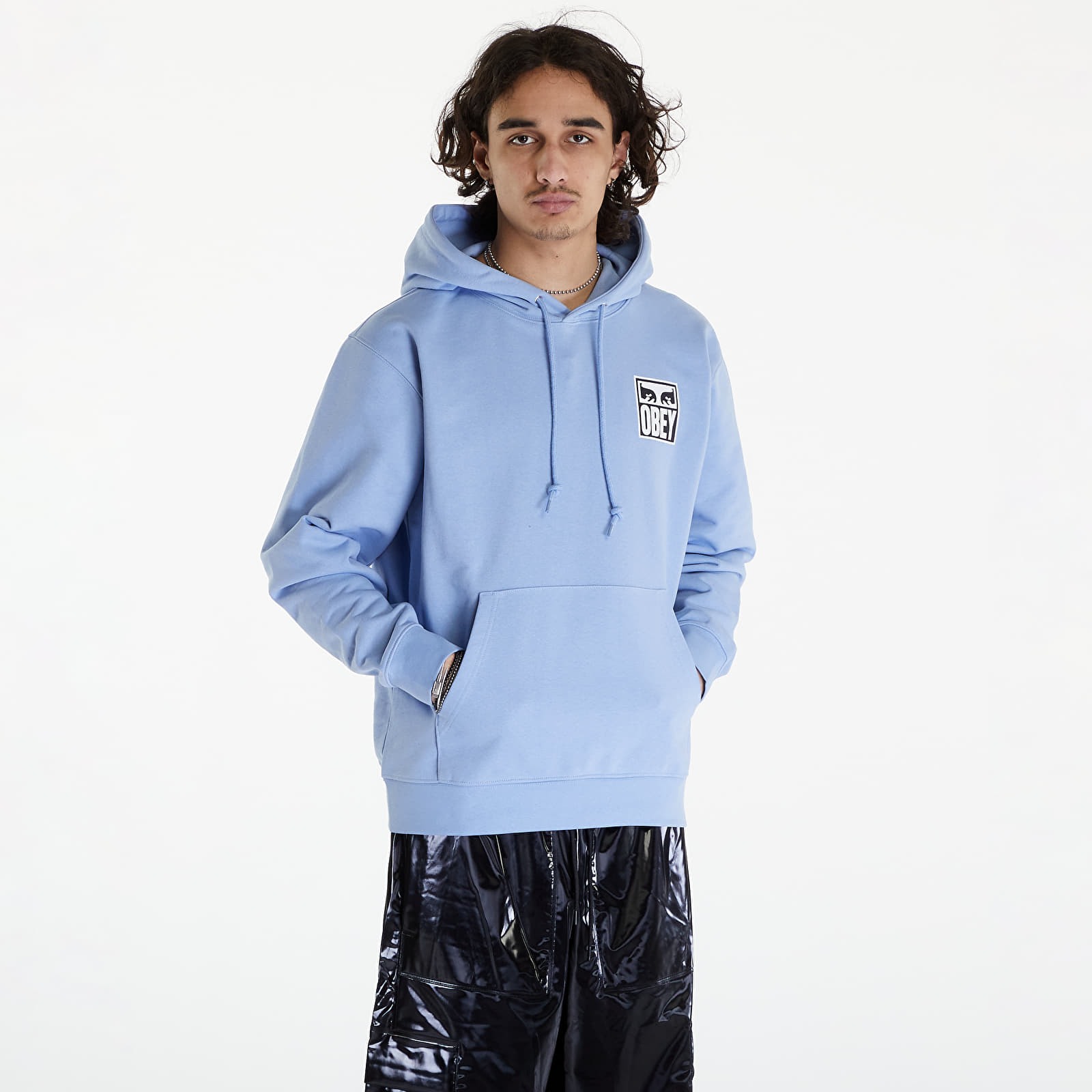 Hoodies and sweatshirts  OBEY Eyes Icon 2 Hoodie Hydrangea
