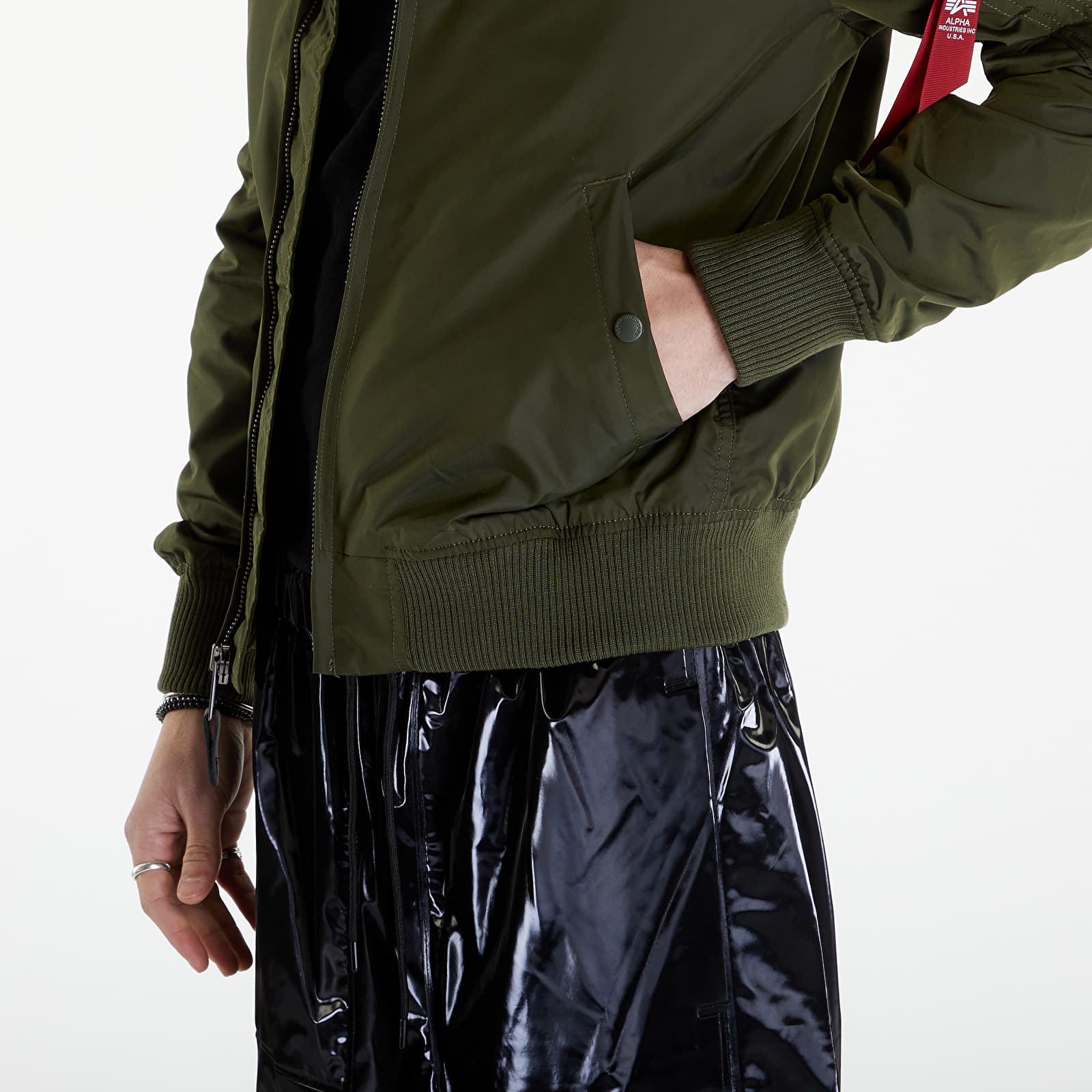 Jacken Alpha Industries MA-1 TT Hood Dark Green