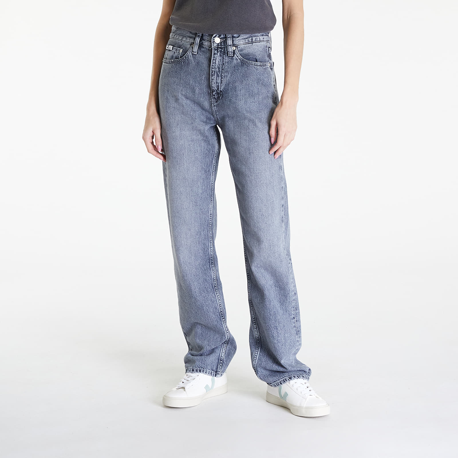 Jeans Calvin Klein Jeans High Rise Straight Jeans Denim Grey