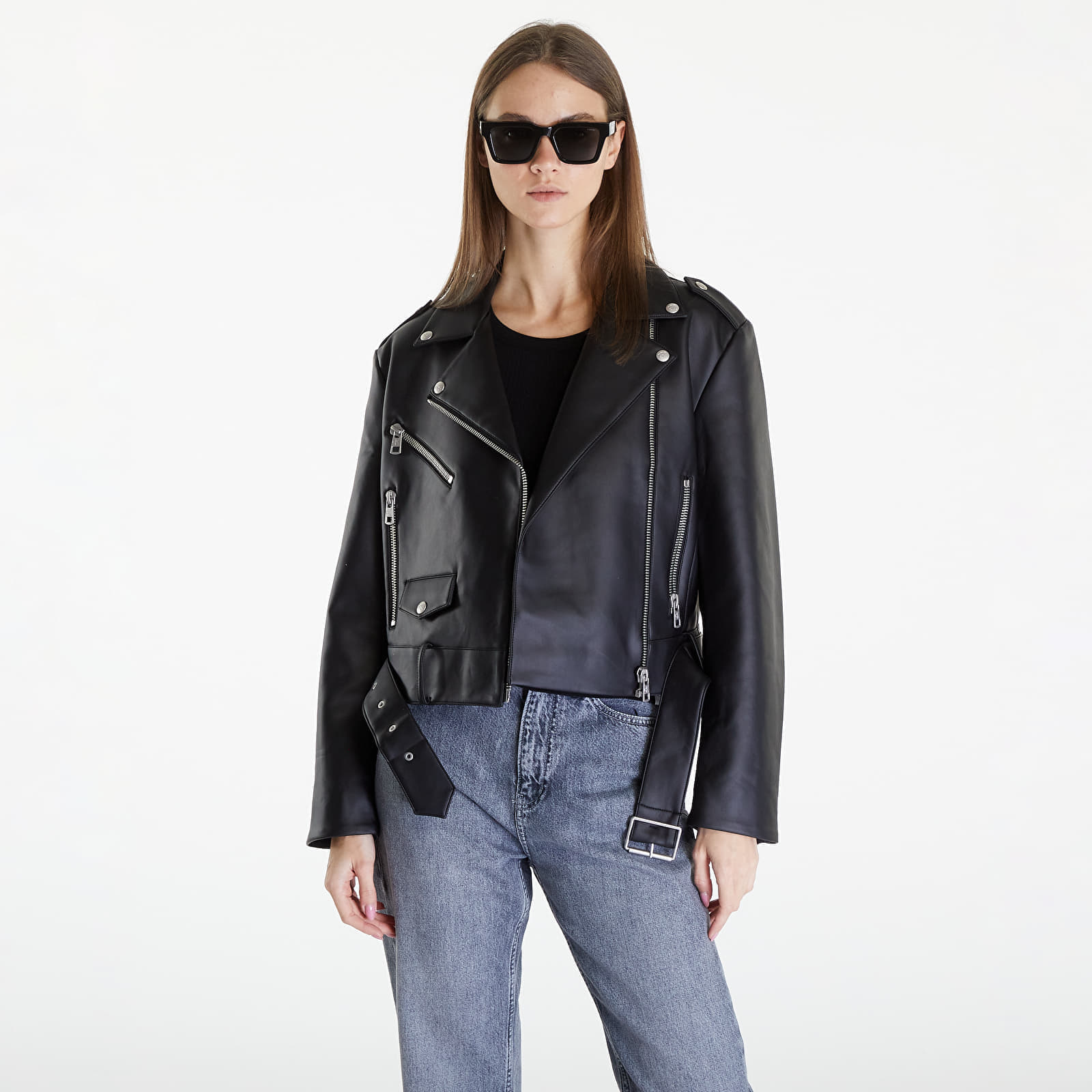 Якета Calvin Klein Jeans Classic Faux Leather Black