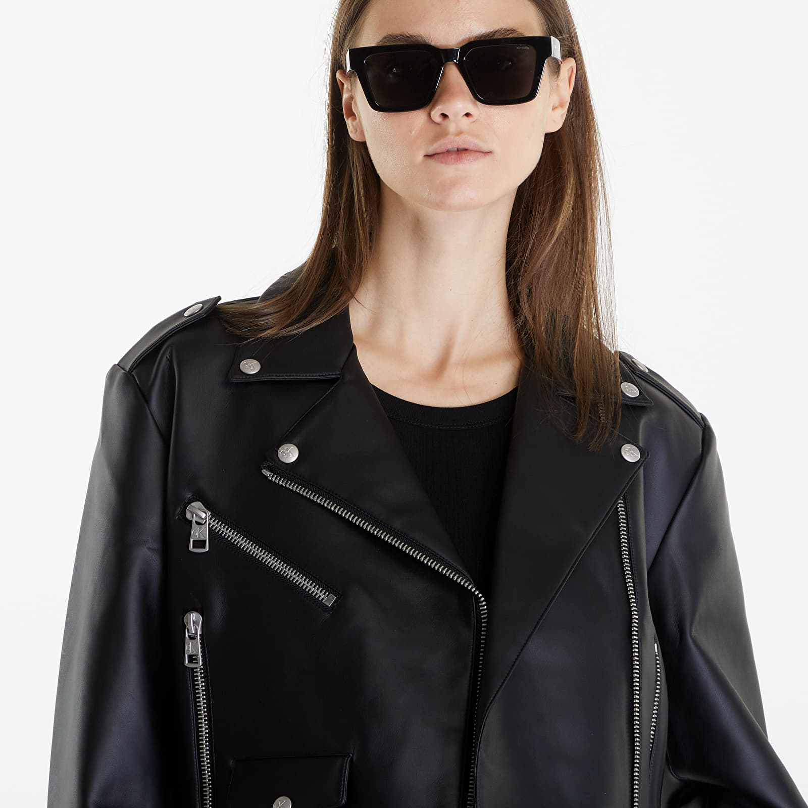 Kurtki Calvin Klein Jeans Classic Faux Leather Black