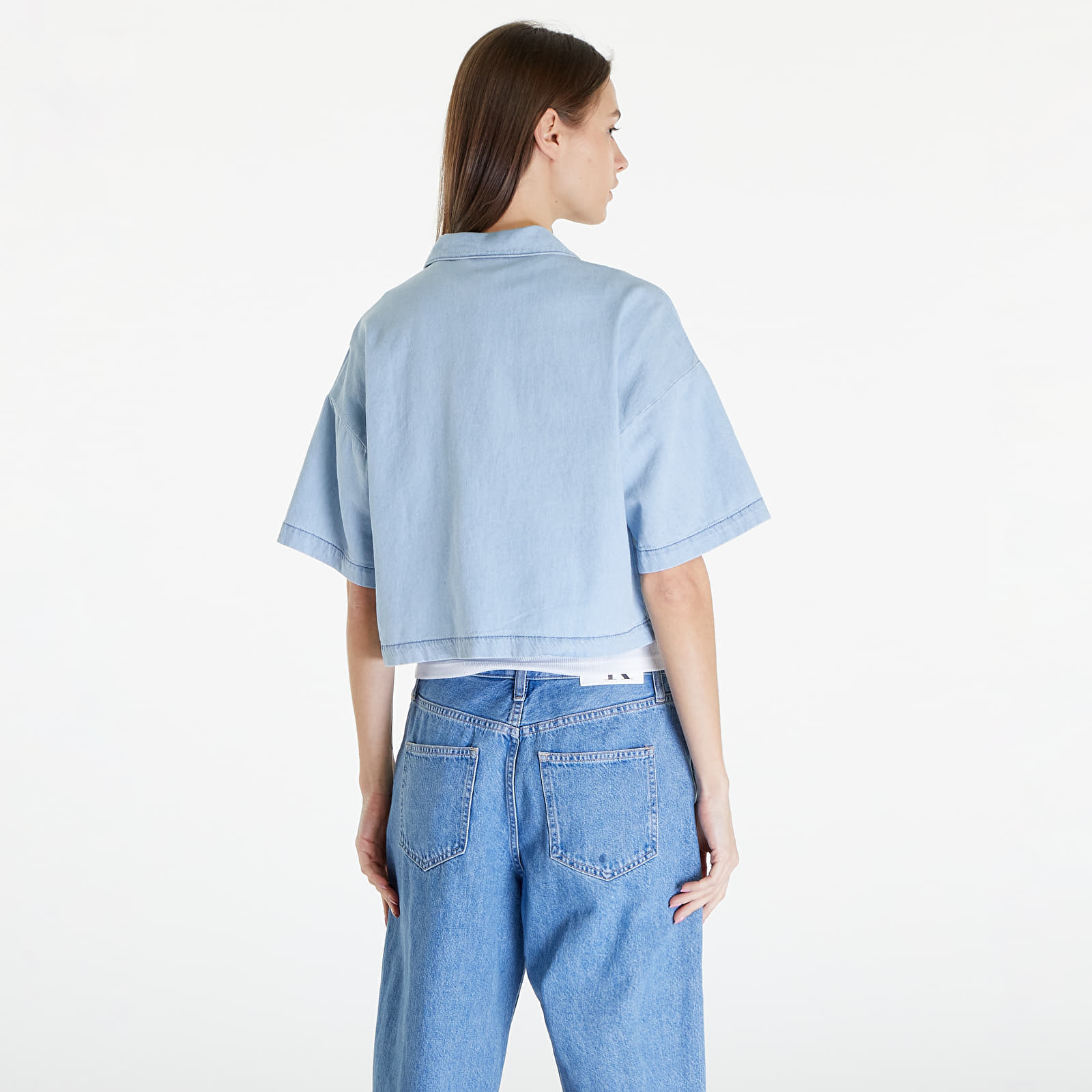 Skjorter Tommy Jeans Chambray Blouse Denim Medium