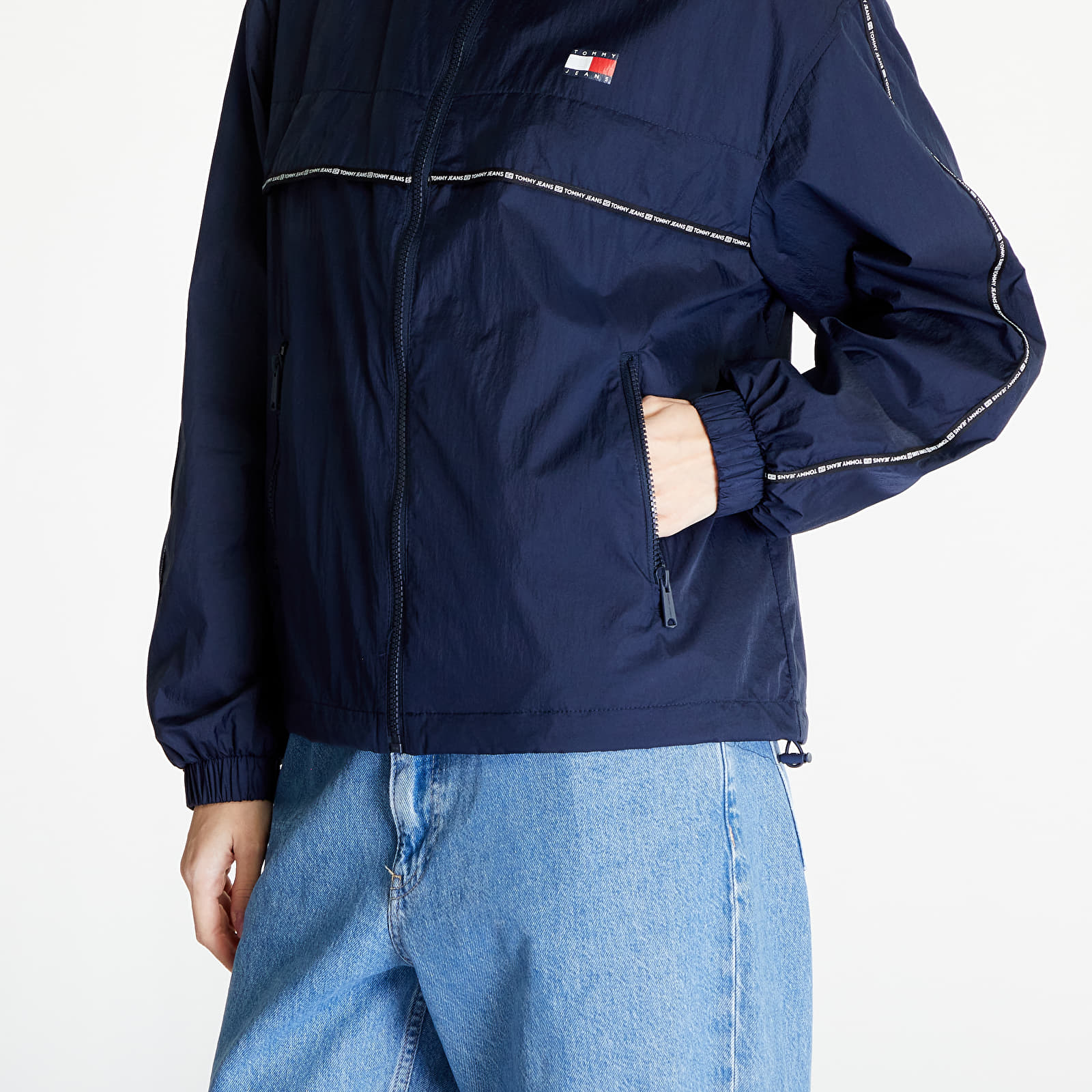 Coach jackor Tommy Jeans Chicago Tape Windbreaker Dark Night Navy